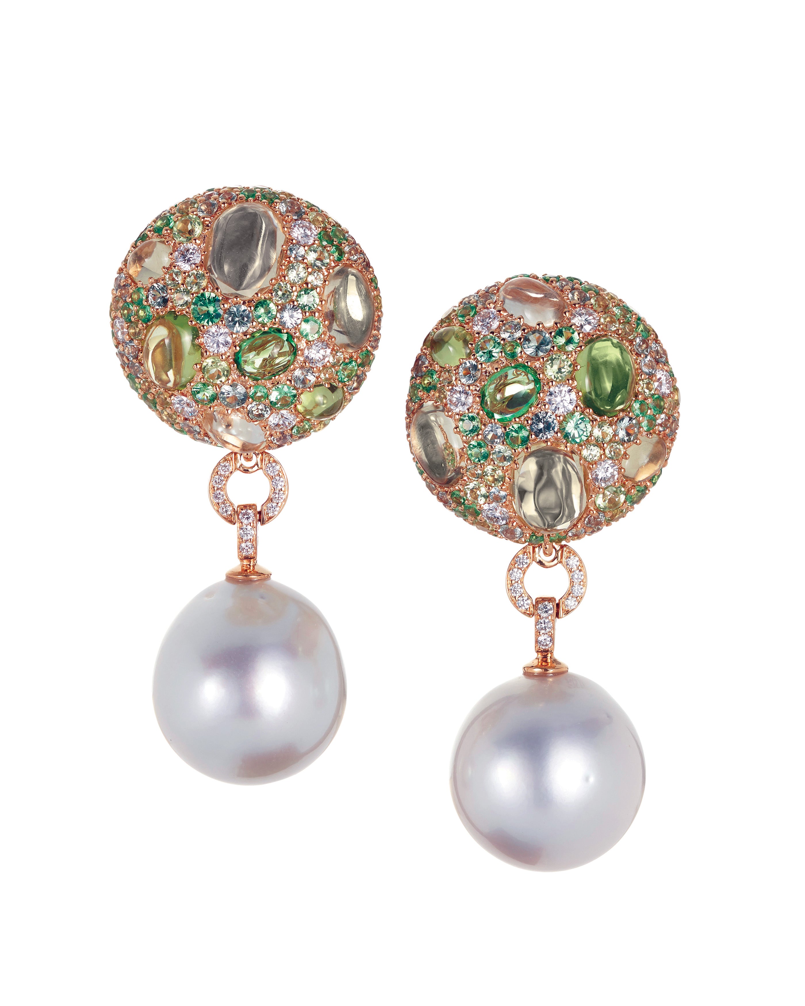 Cookie with Pearl Drop Earrings
