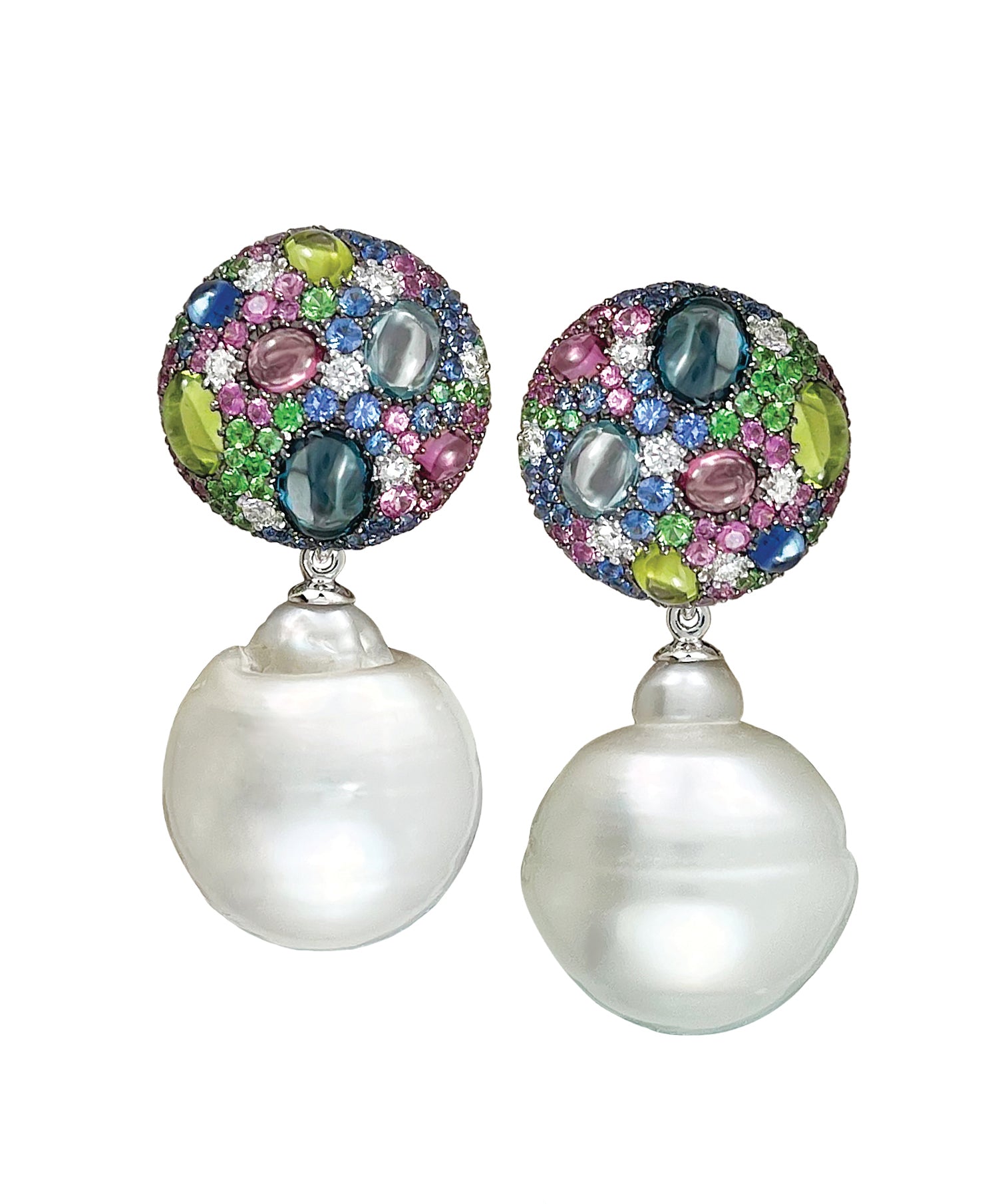 Cookie with Pearl Drop Earrings