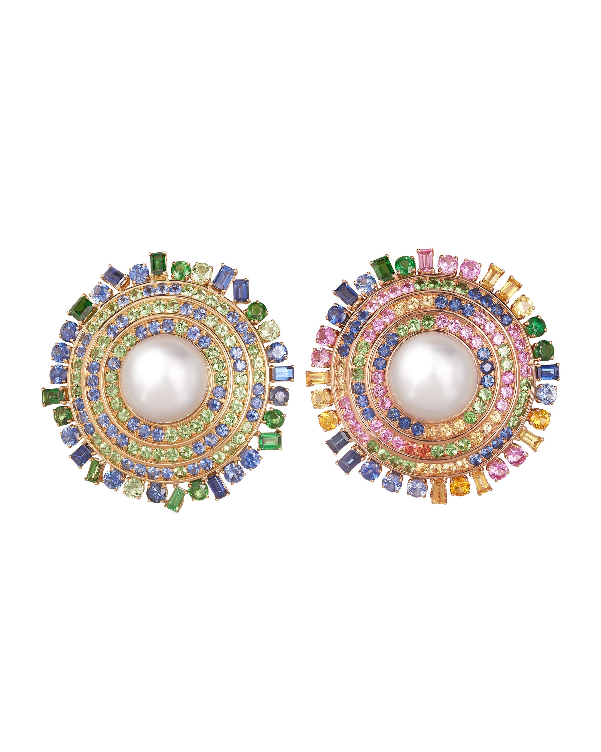 Circle of Love and Life Pearl Earrings