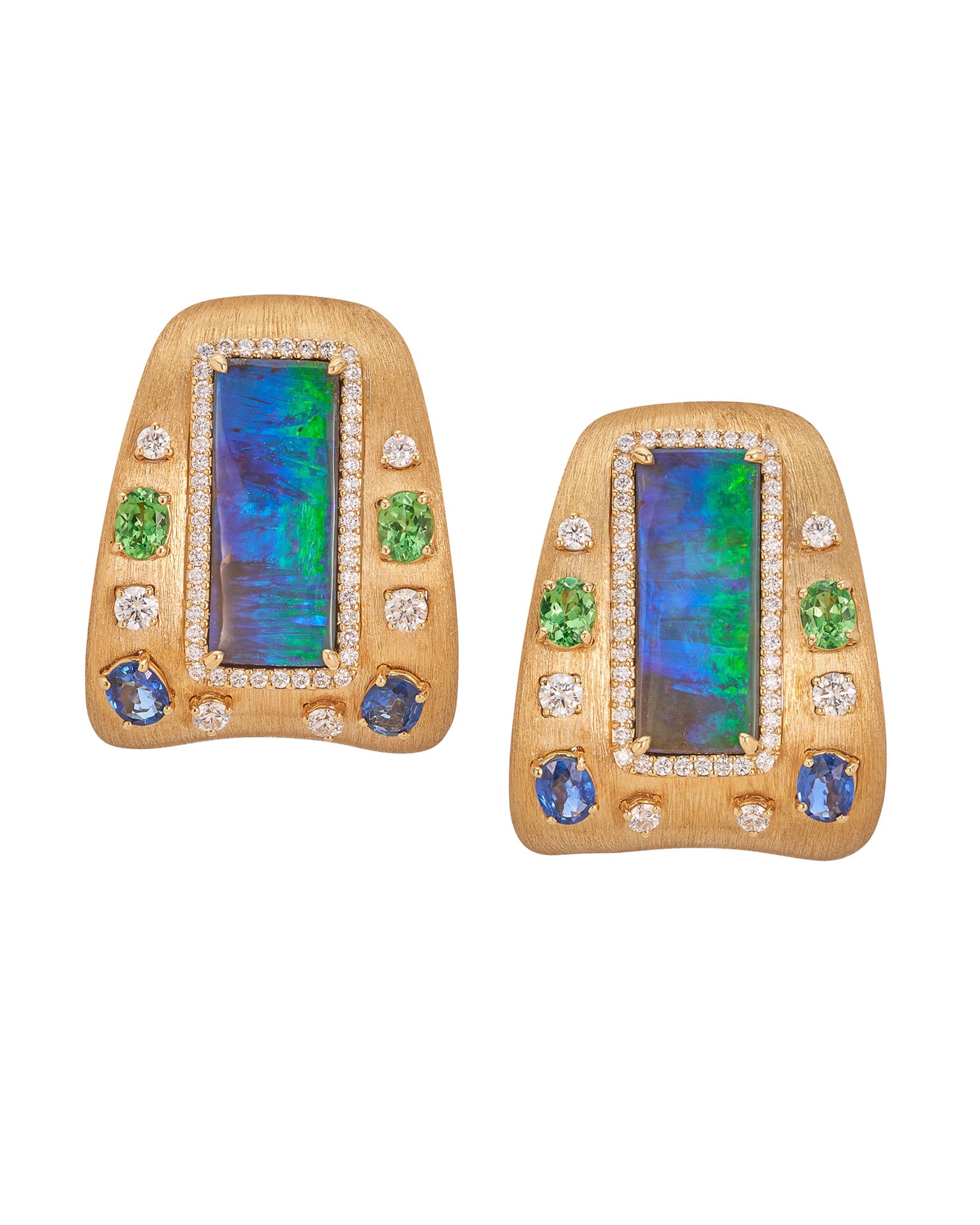 Azure Australian Opal Earrings