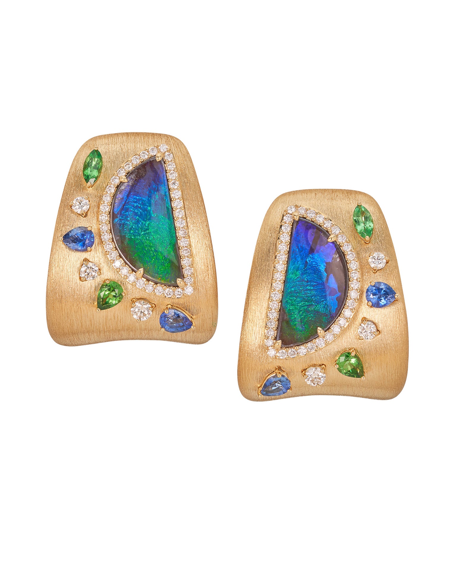 Azure Australian Opal Earrings