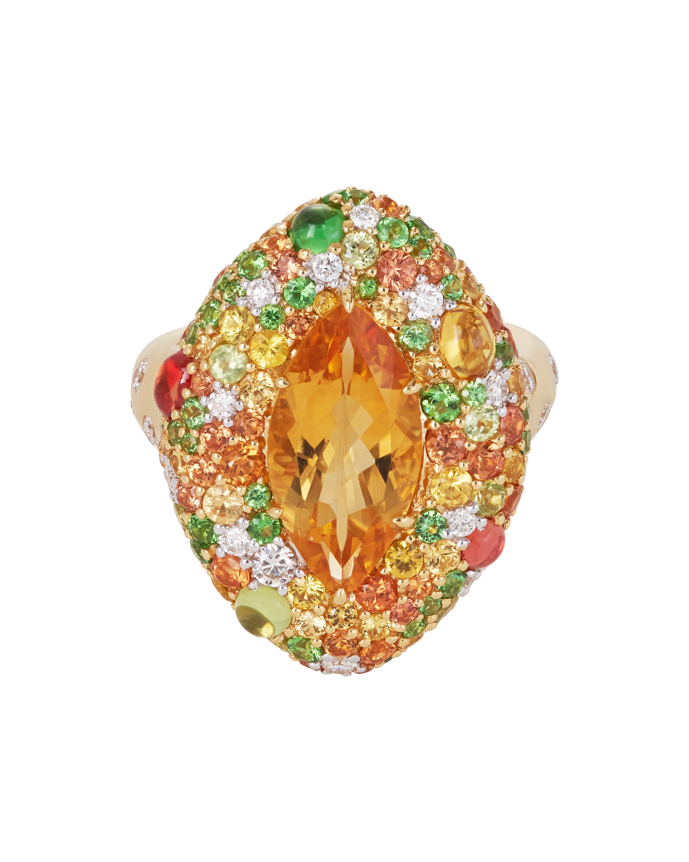 Citrine Marquise Ring
