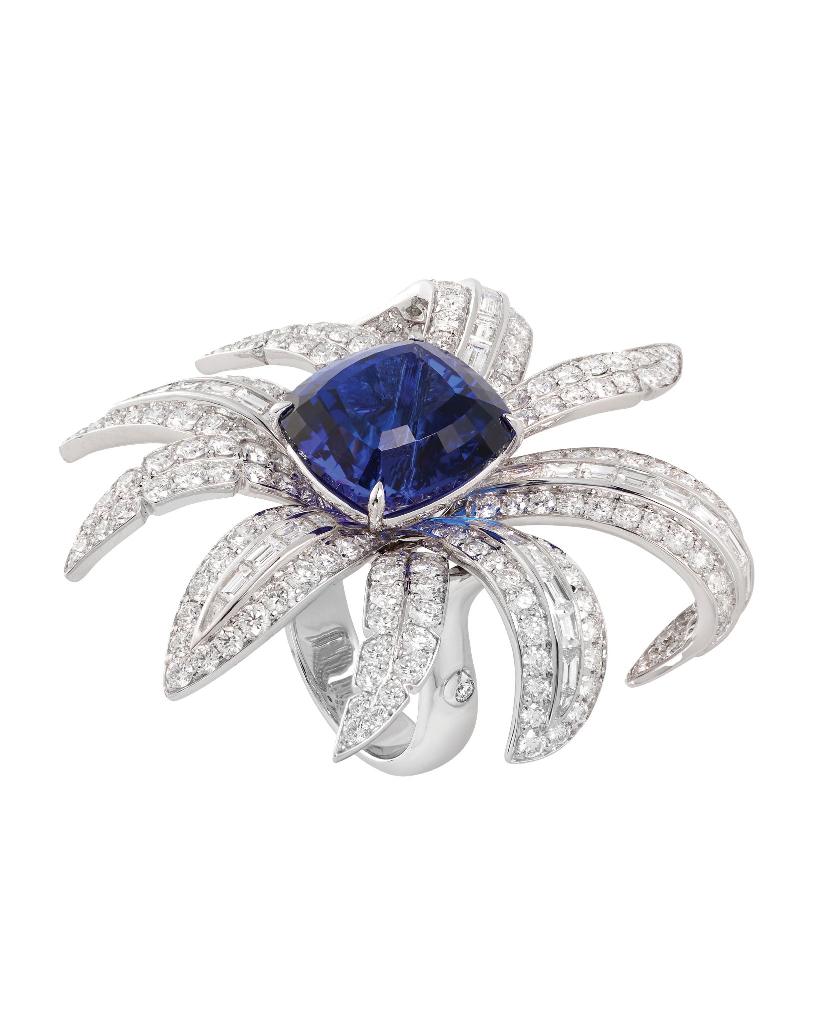 Dahlia Tanzanite and Diamond Ring