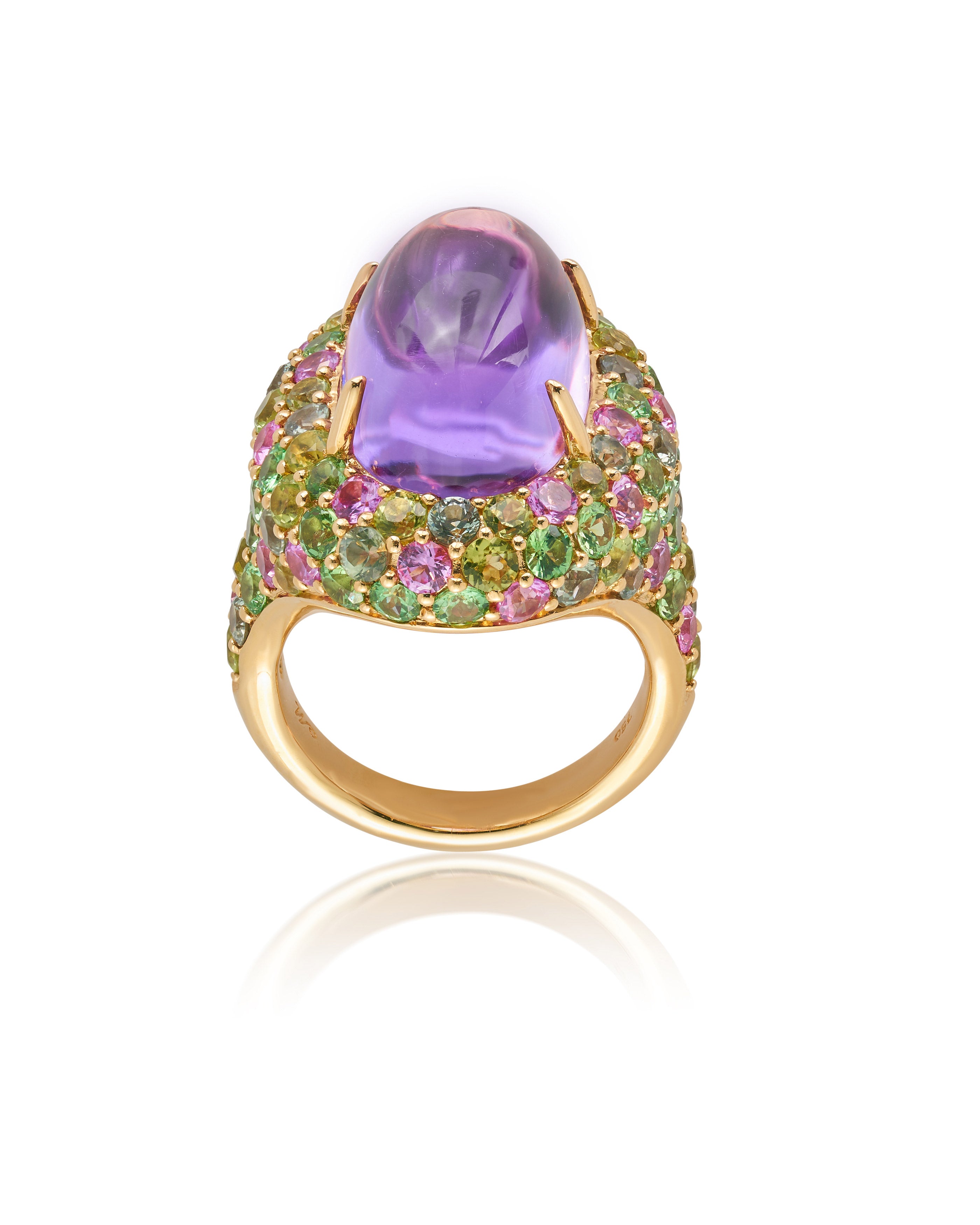 Oval Marabella Rose de France Ring