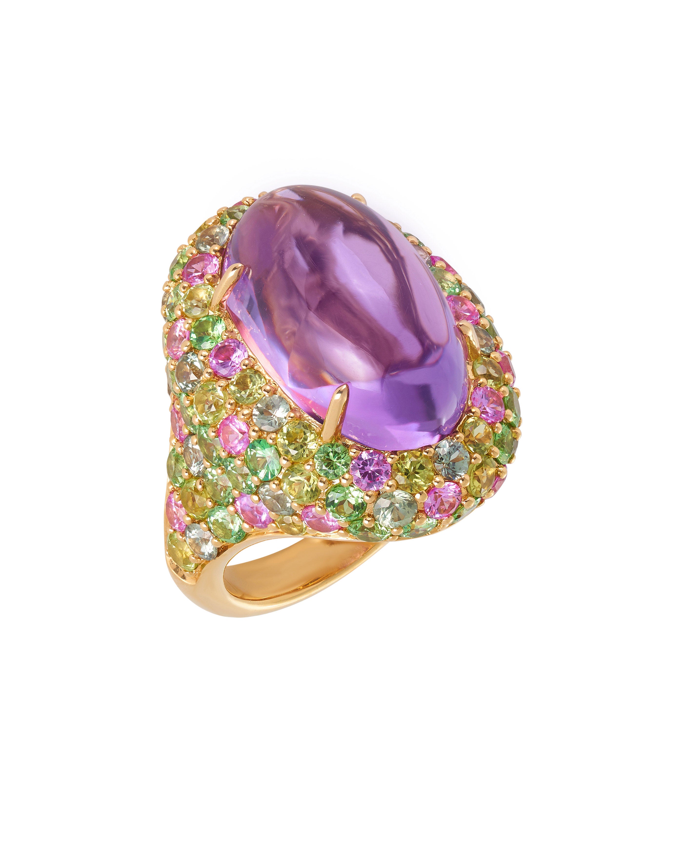Oval Marabella Rose de France Ring