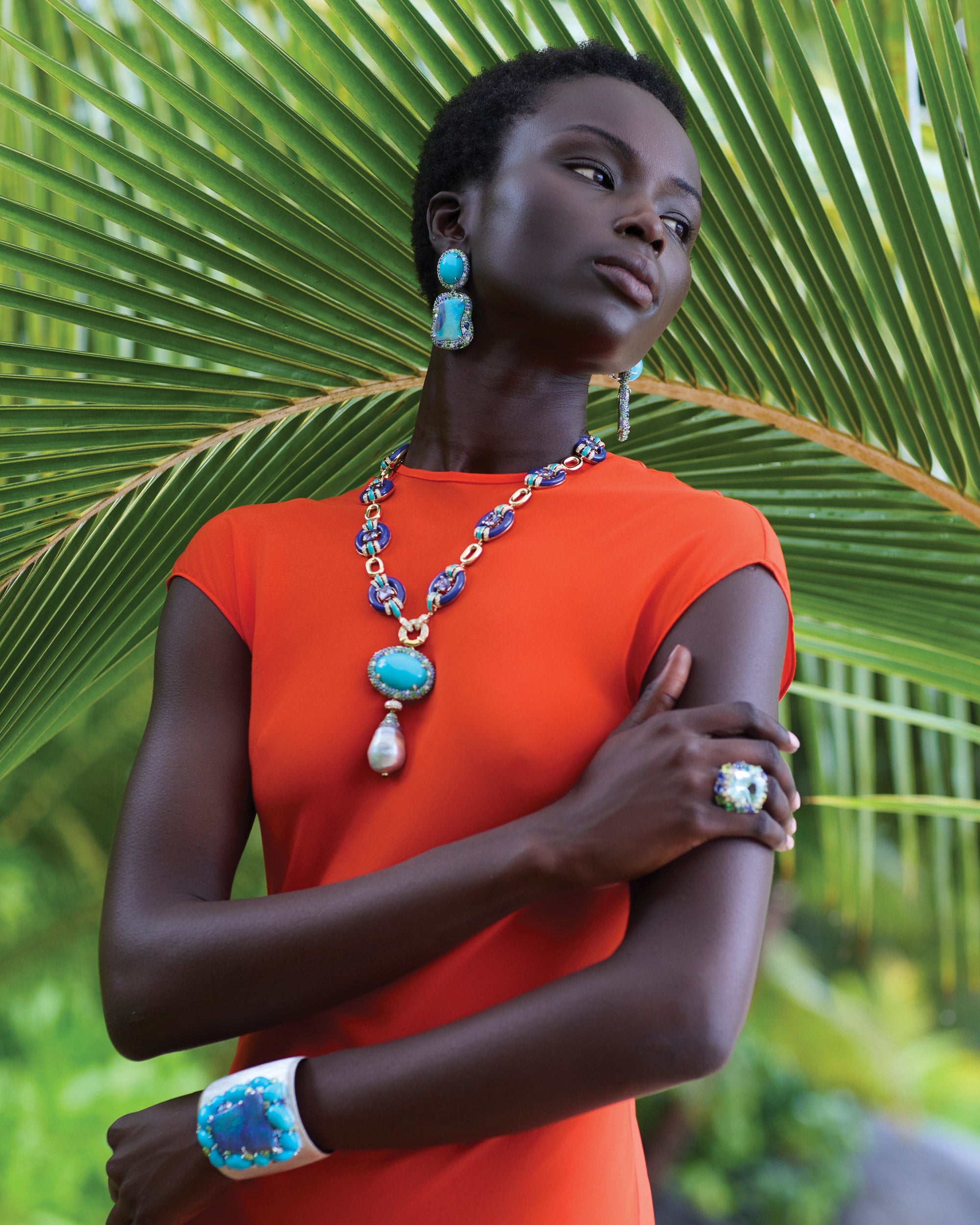 Turquoise Link Necklace