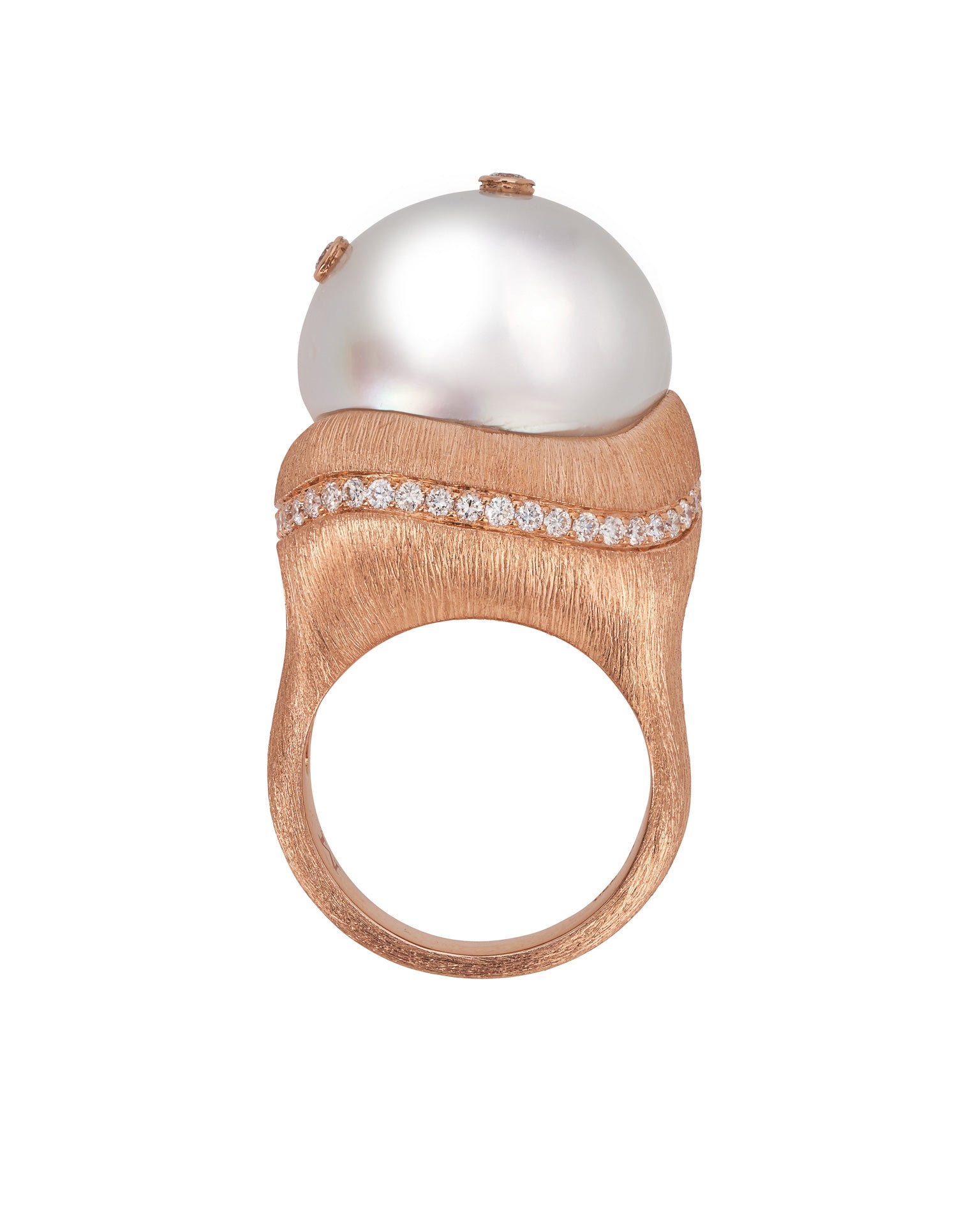 South Sea Pearl and Diamond Ring