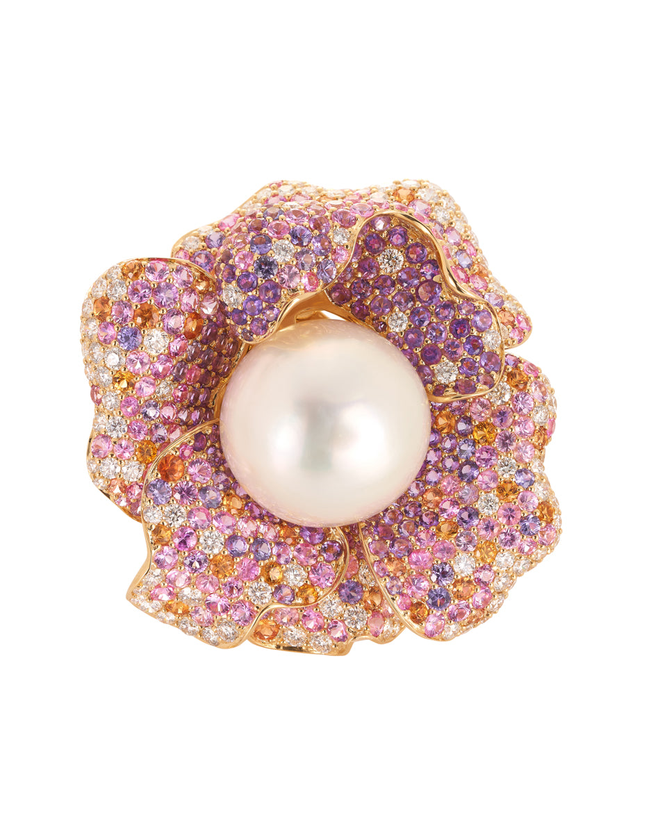 Rosette Pearl Ring