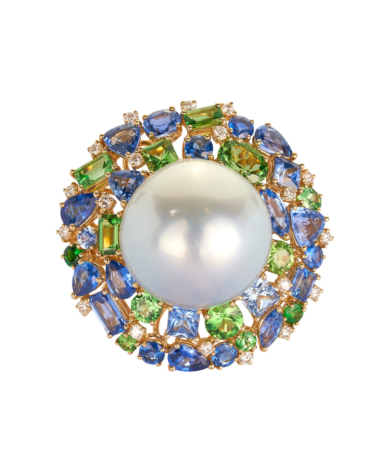 Swirl South Sea Pearl Ring