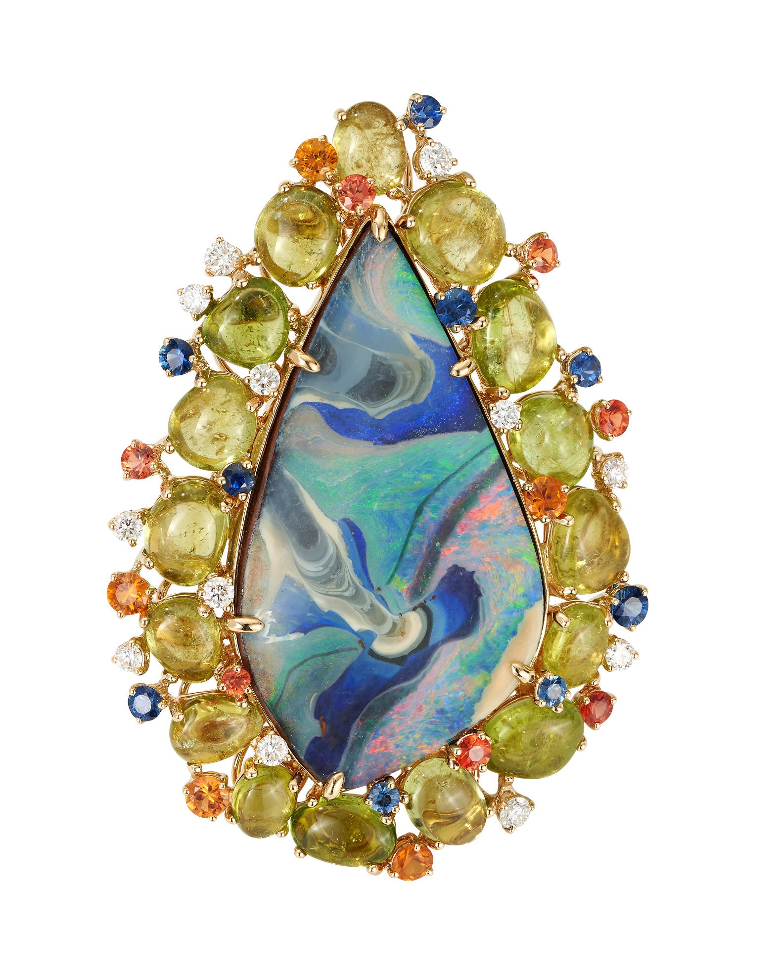 Australian Boulder Opal Ring