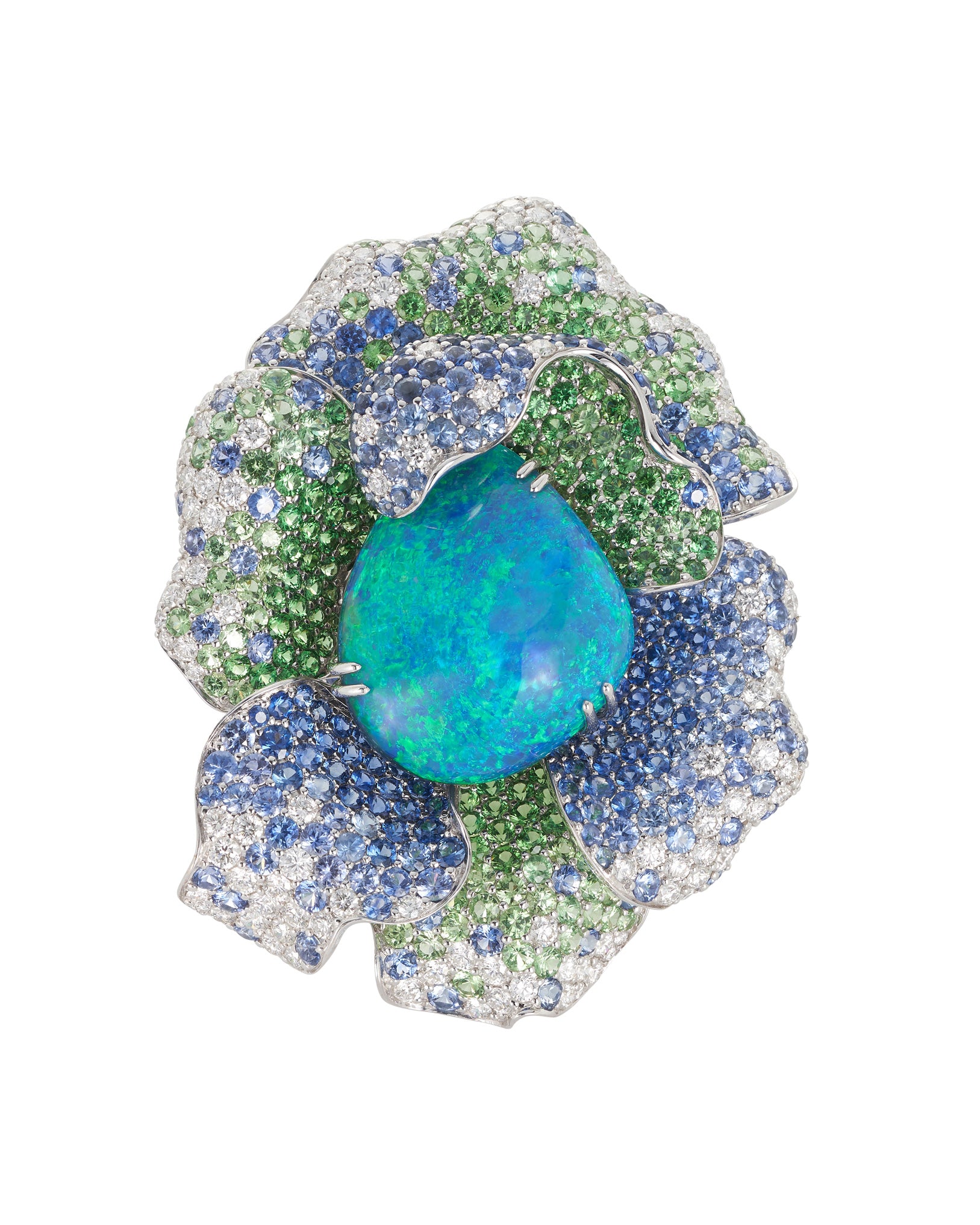Rainforest Bloom Opal Ring