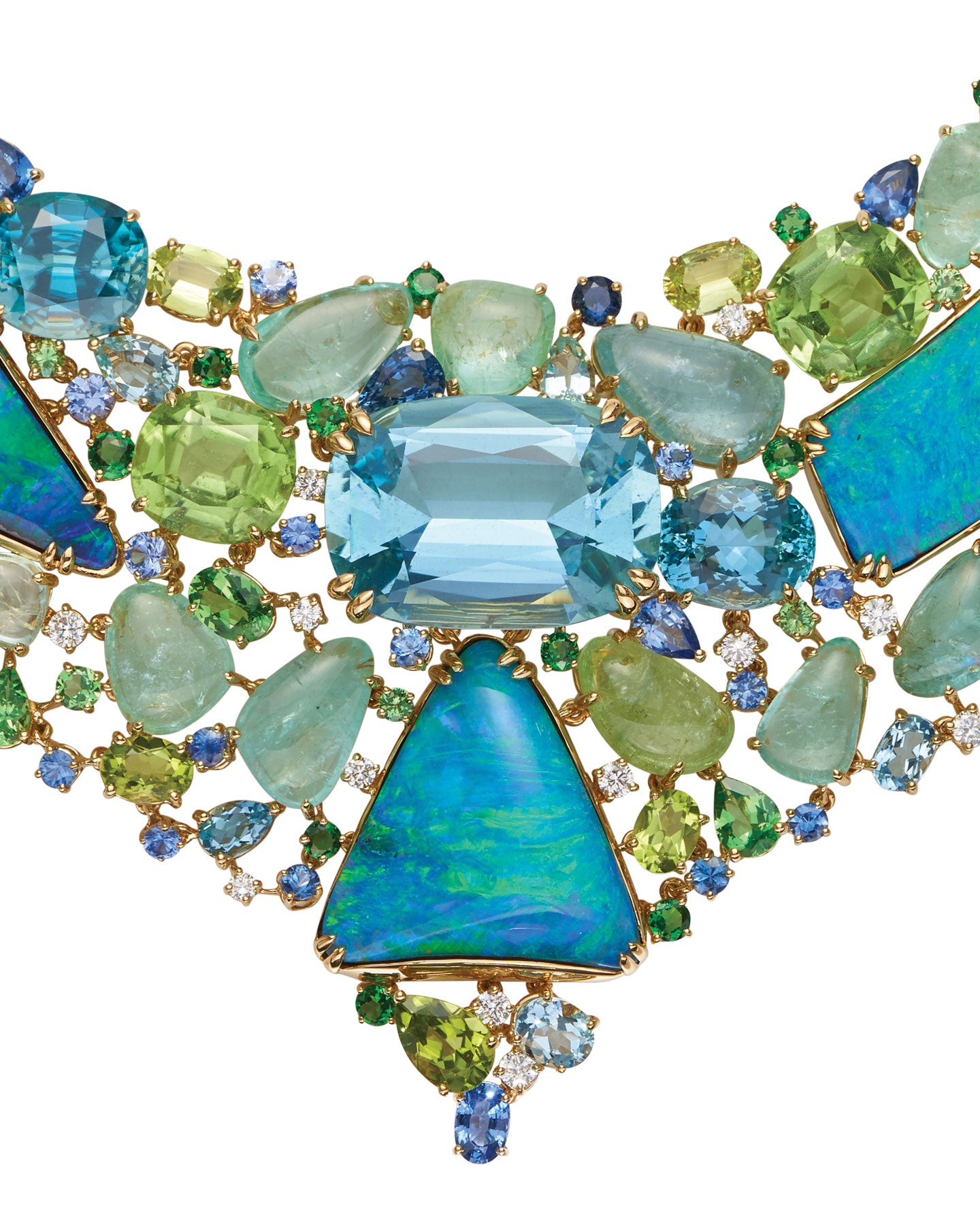 Paraiba Reef Opal Collier
