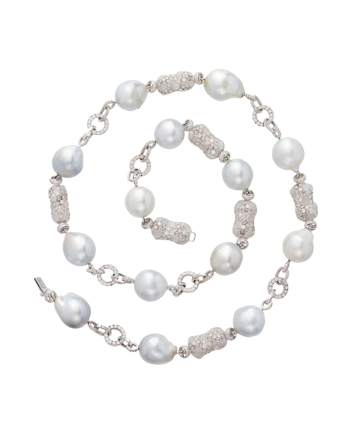 Tribal Chic Pearl Necklace
