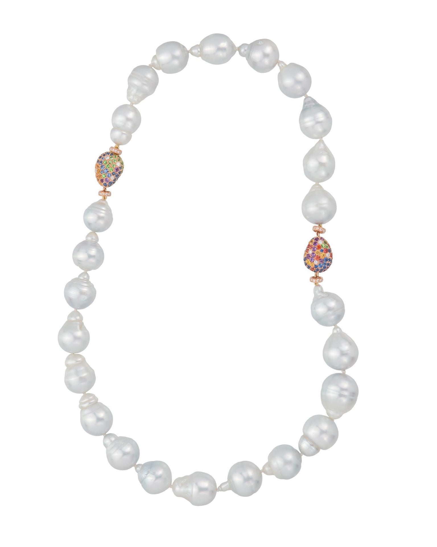 Pebble and South Sea Pearl Necklace