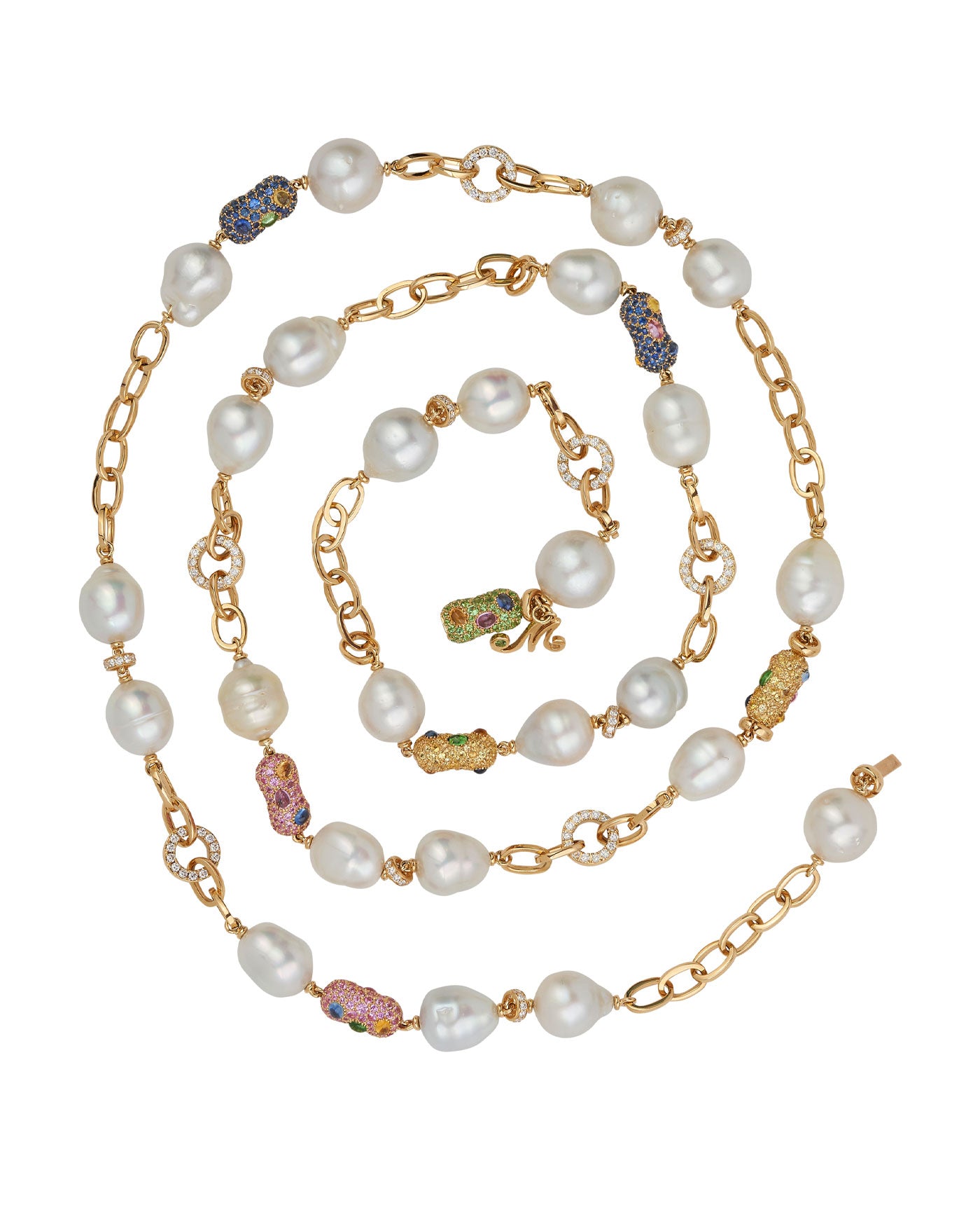 Tribal Chic Pearl Necklace 1