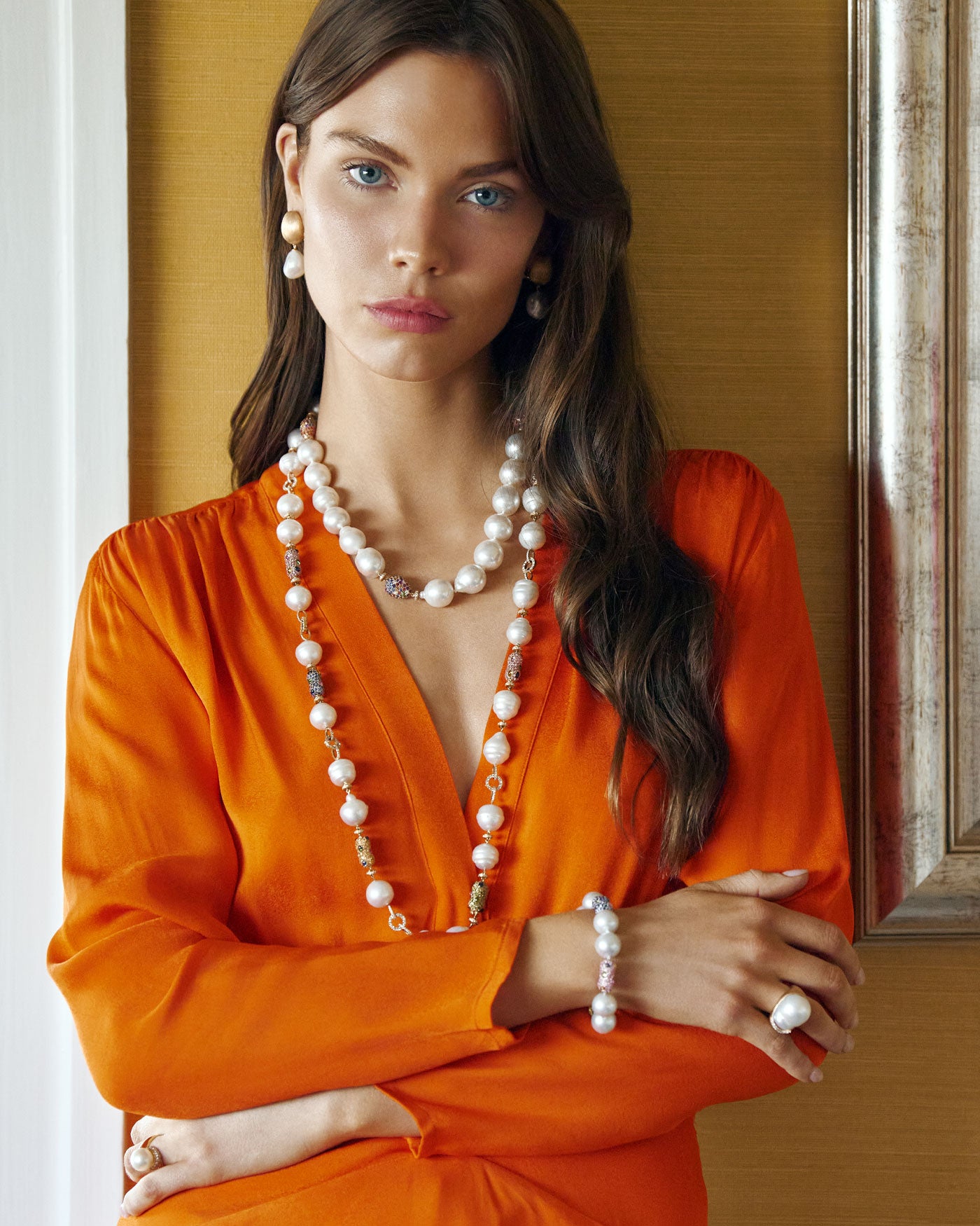 Tribal Chic Pearl Necklace 1