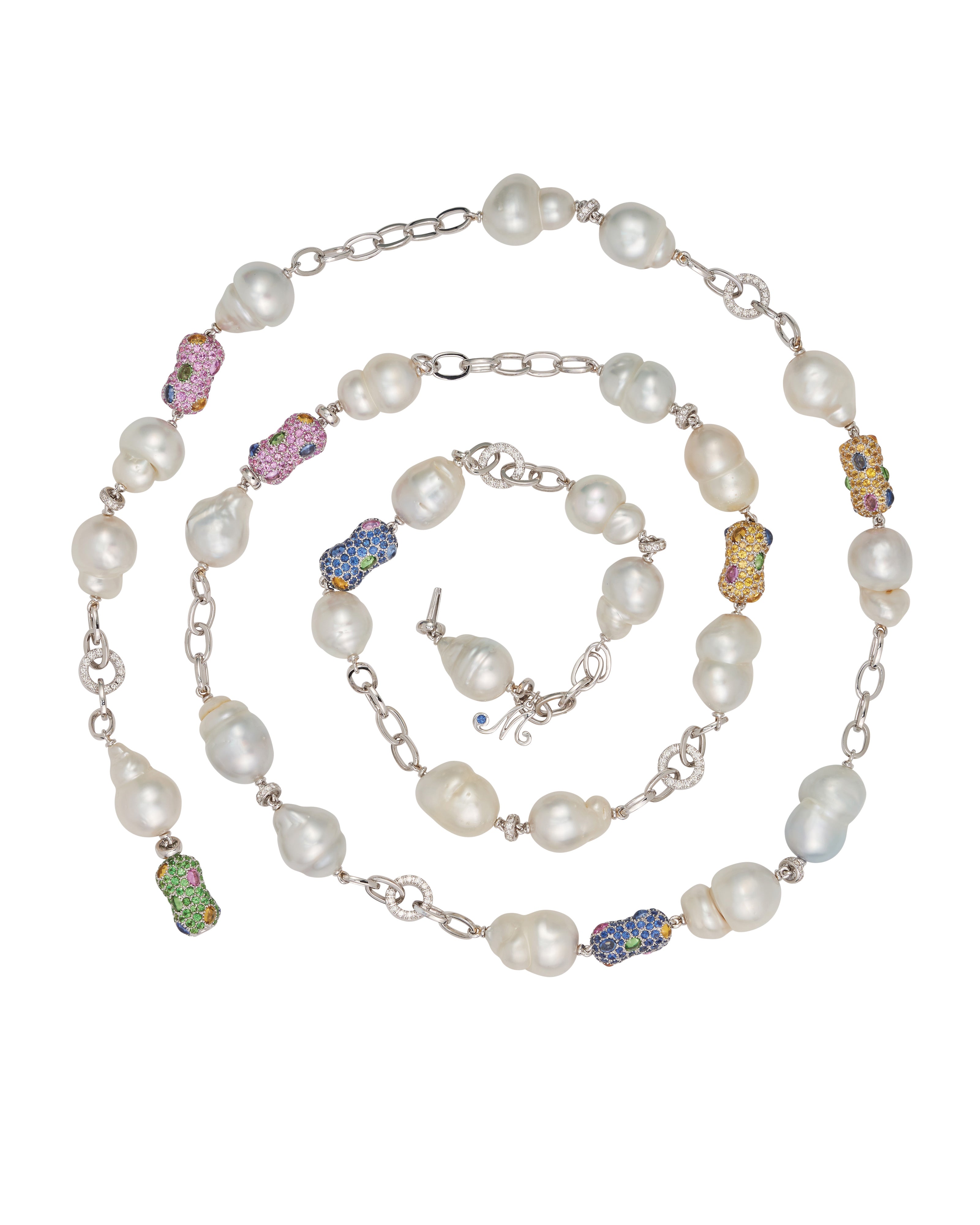 Tribal Chic Pearl Necklace