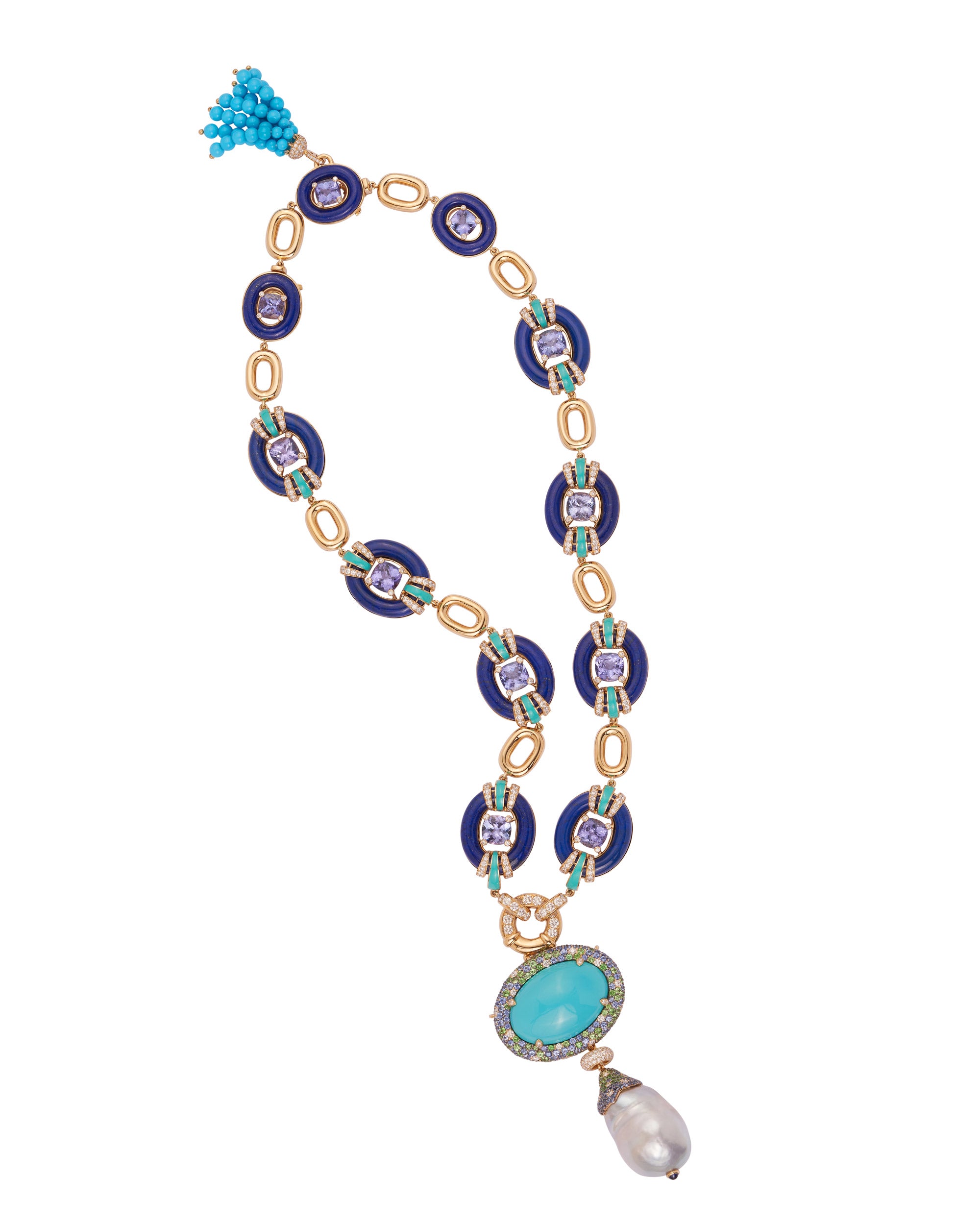 Turquoise Link Necklace