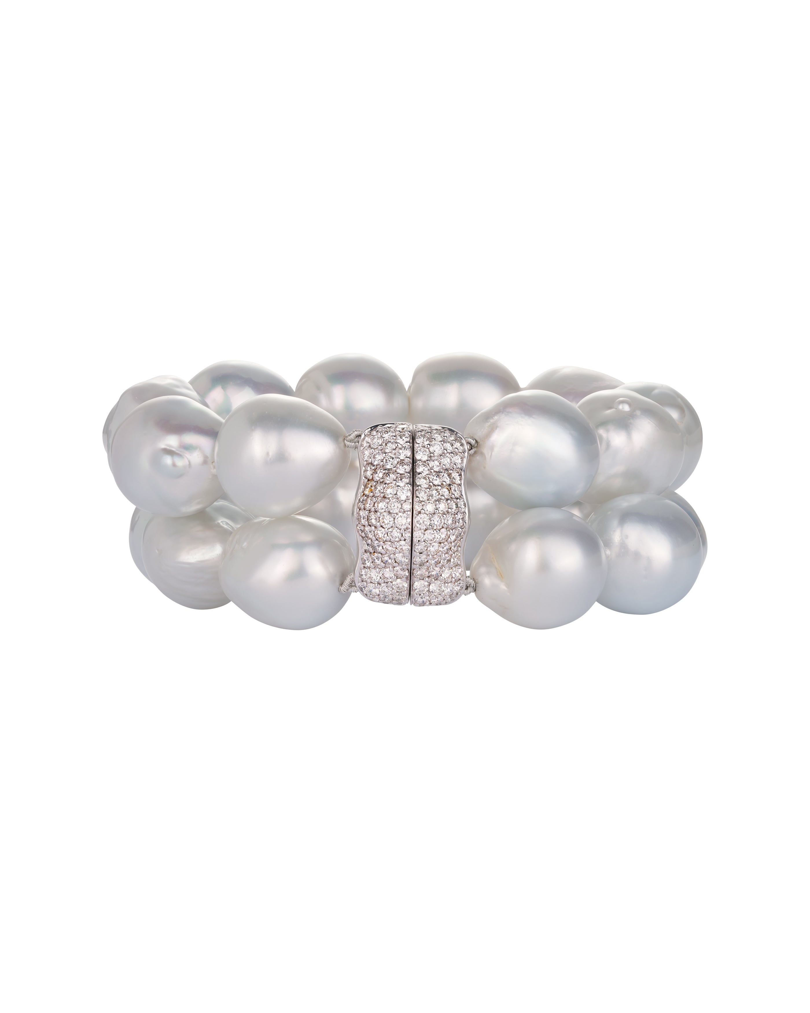 Double-Row South Sea Pearl Bracelet