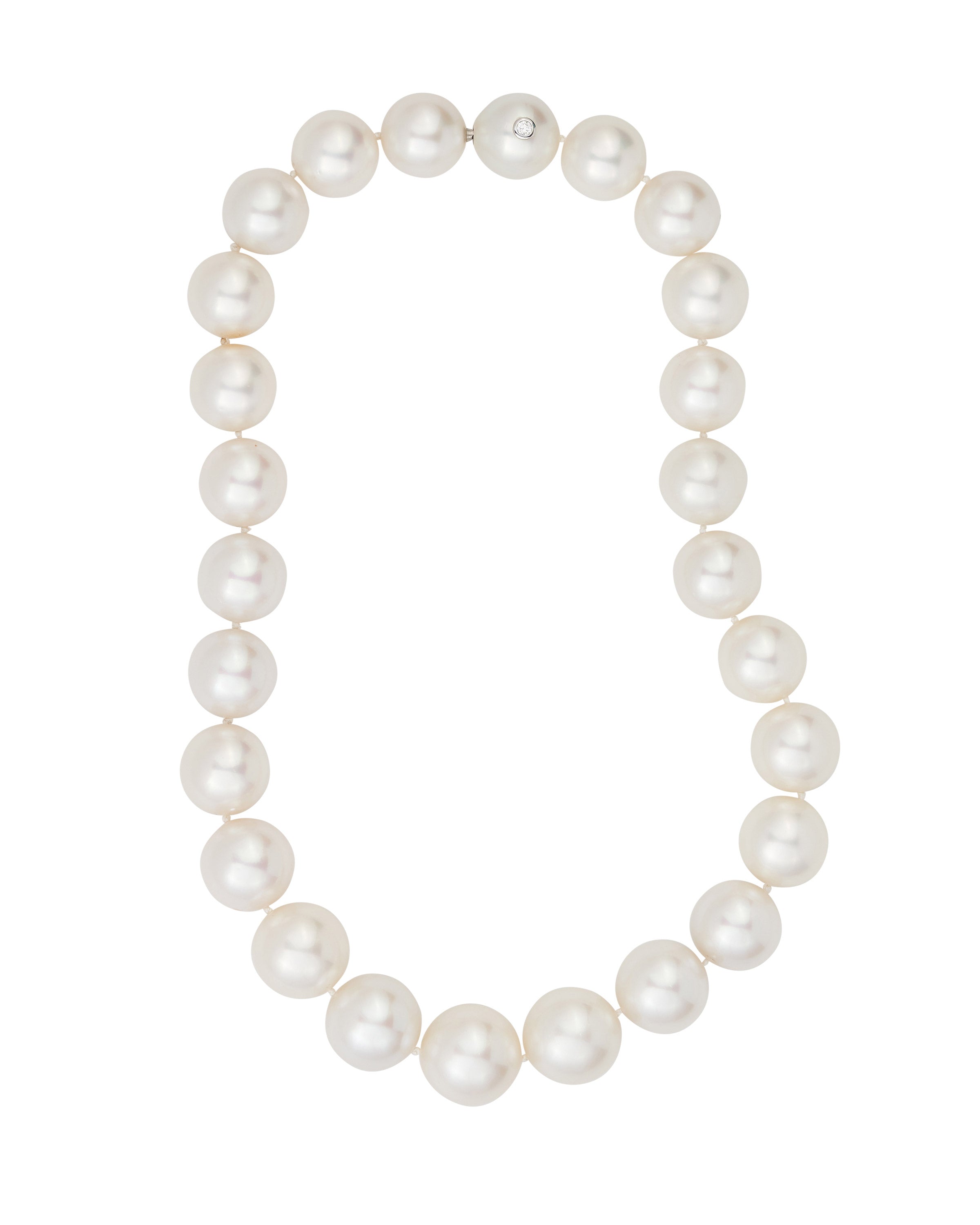 Timeless Round South Sea Pearl Necklace 16x19mm
