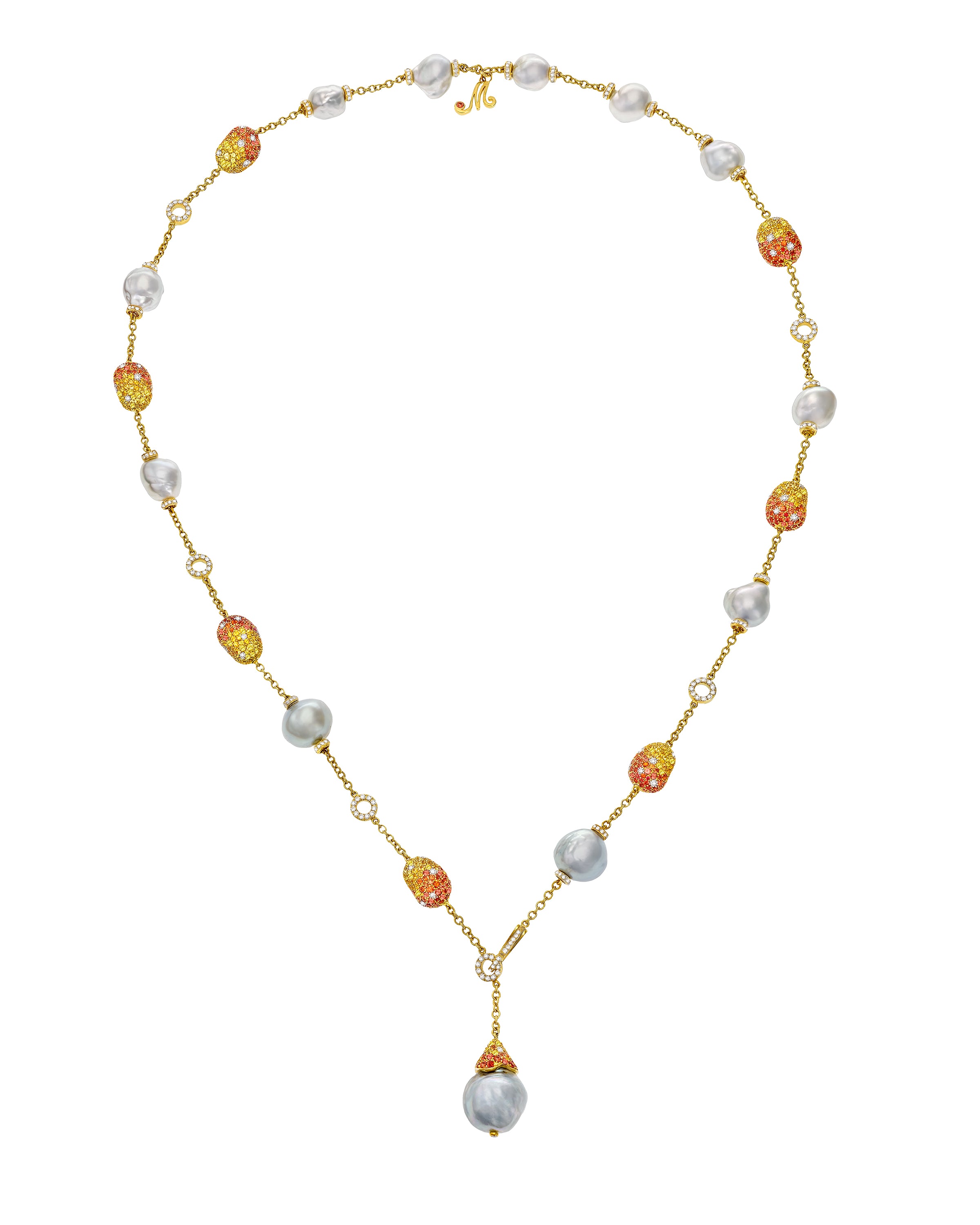 Bliss Lariat Pearl Necklace