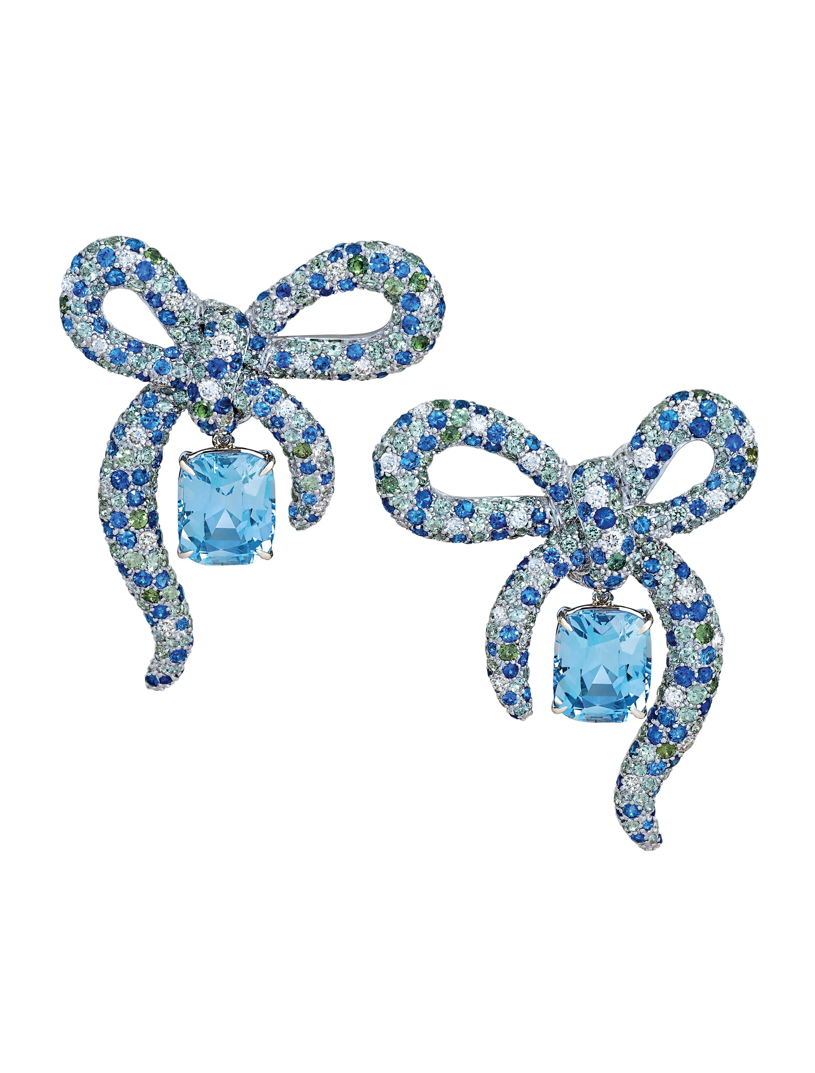 Forget Me Not Bow Earrings