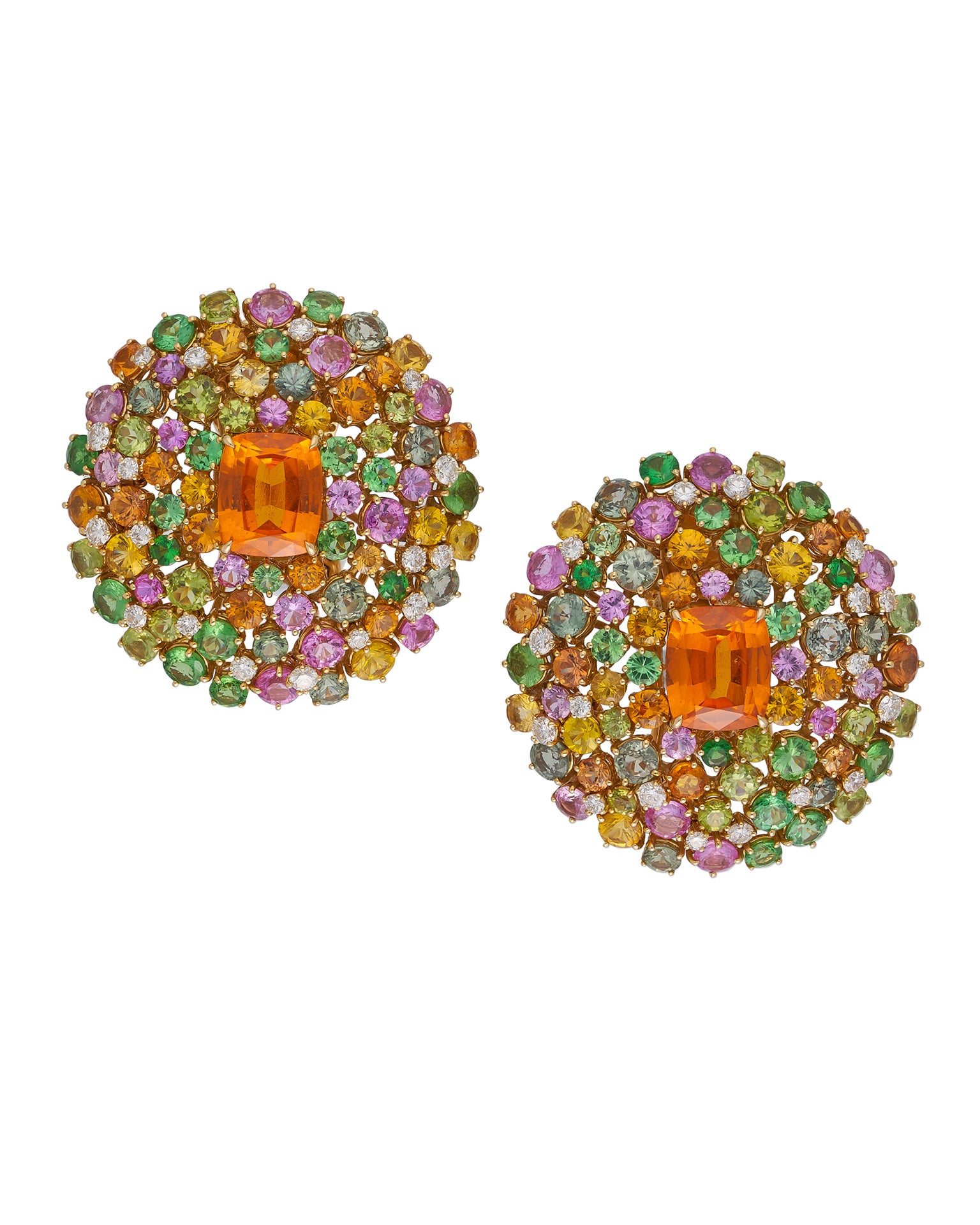 Orange Burst Earrings