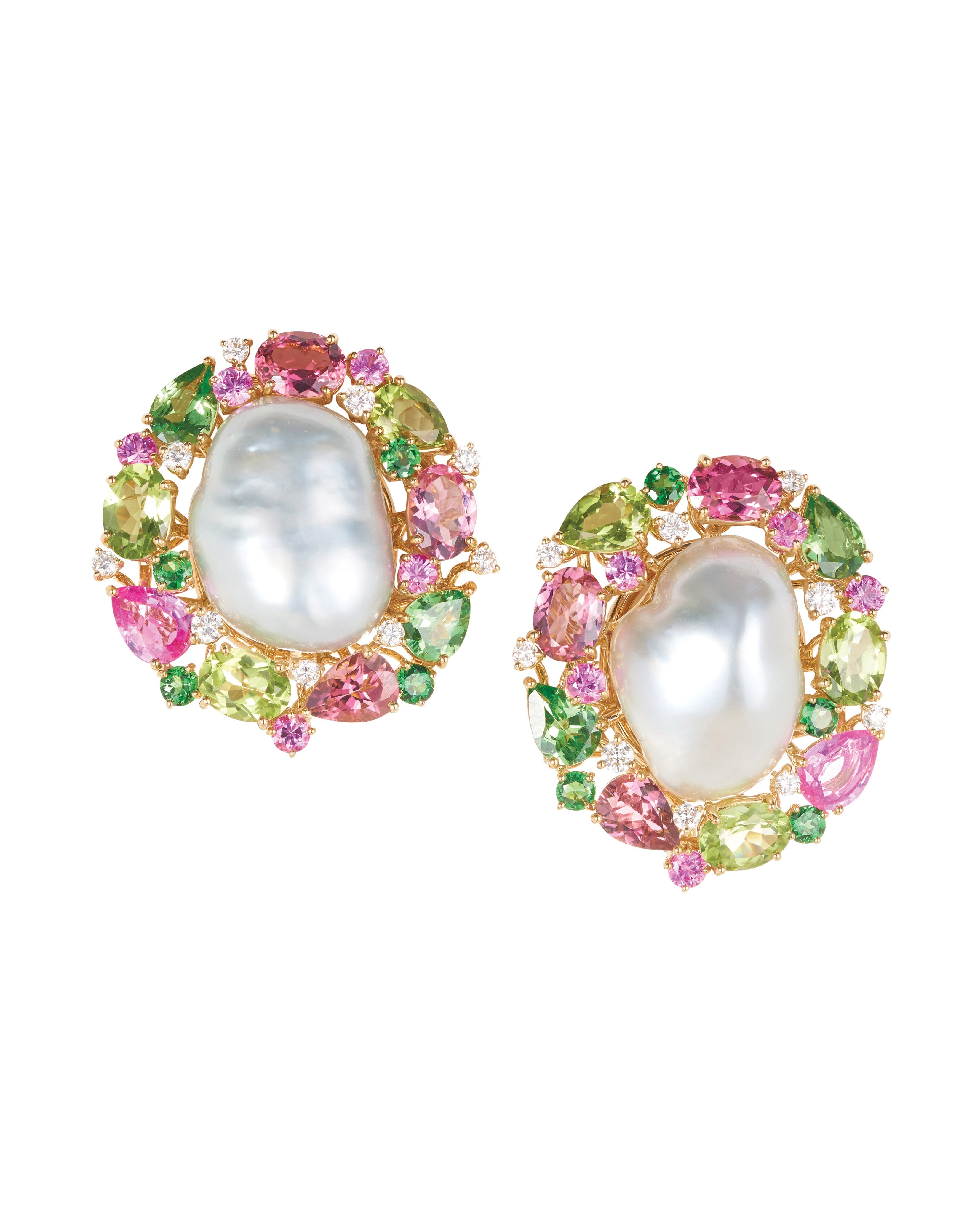 Swirl South Sea Pearl Earrings