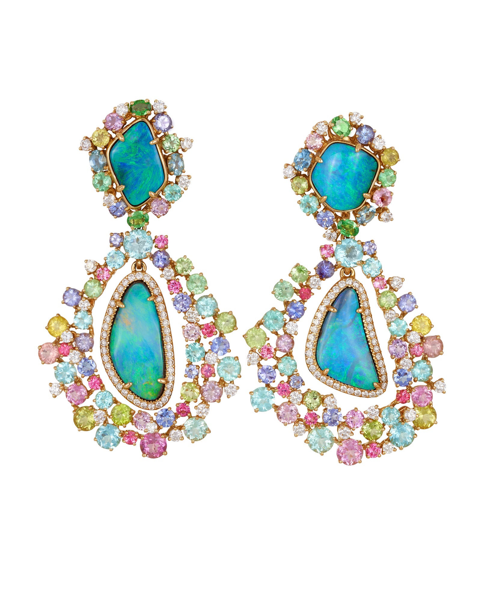 Aurora Australian Opal Earrings