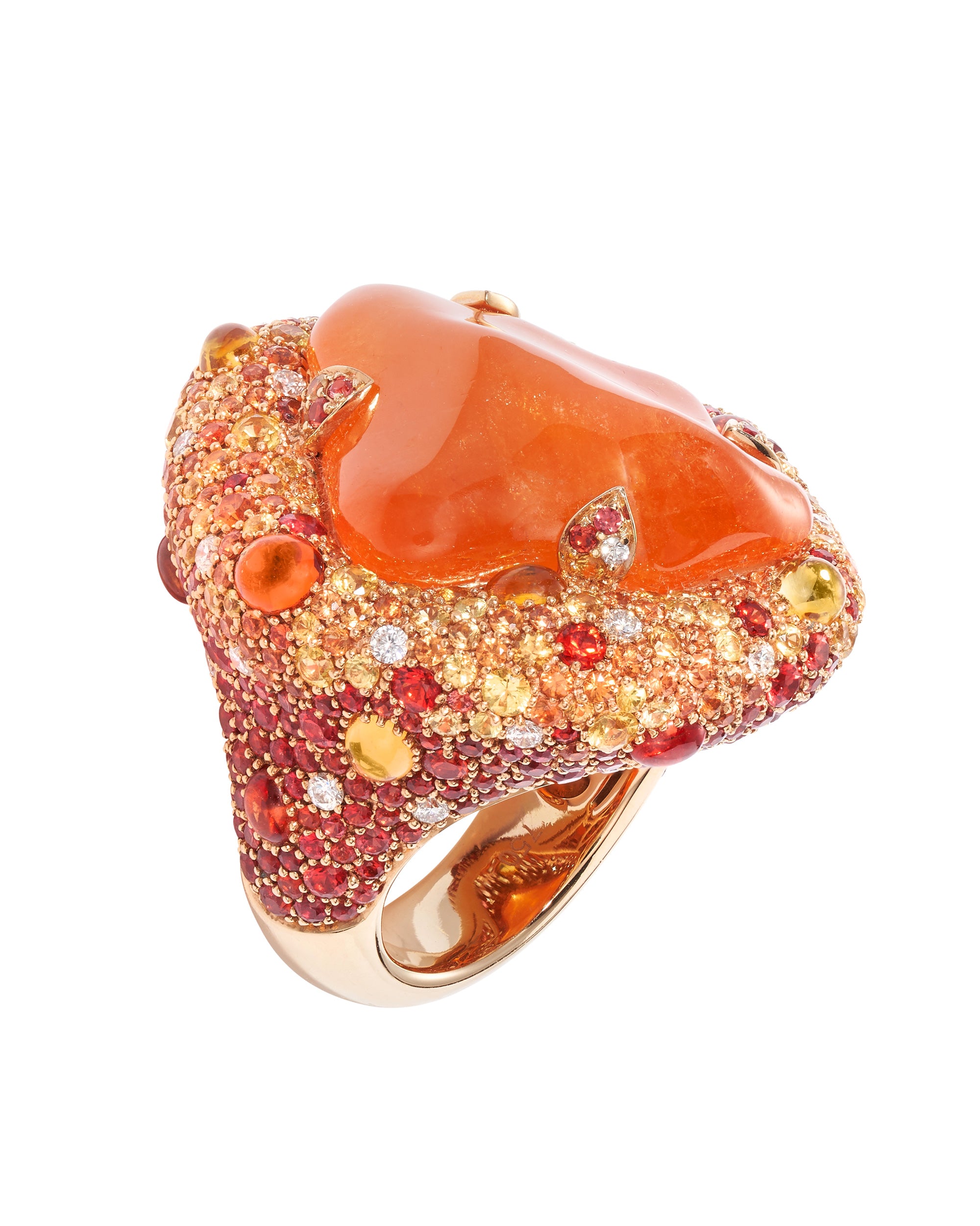 Valencia Mandarin Garnet Ring