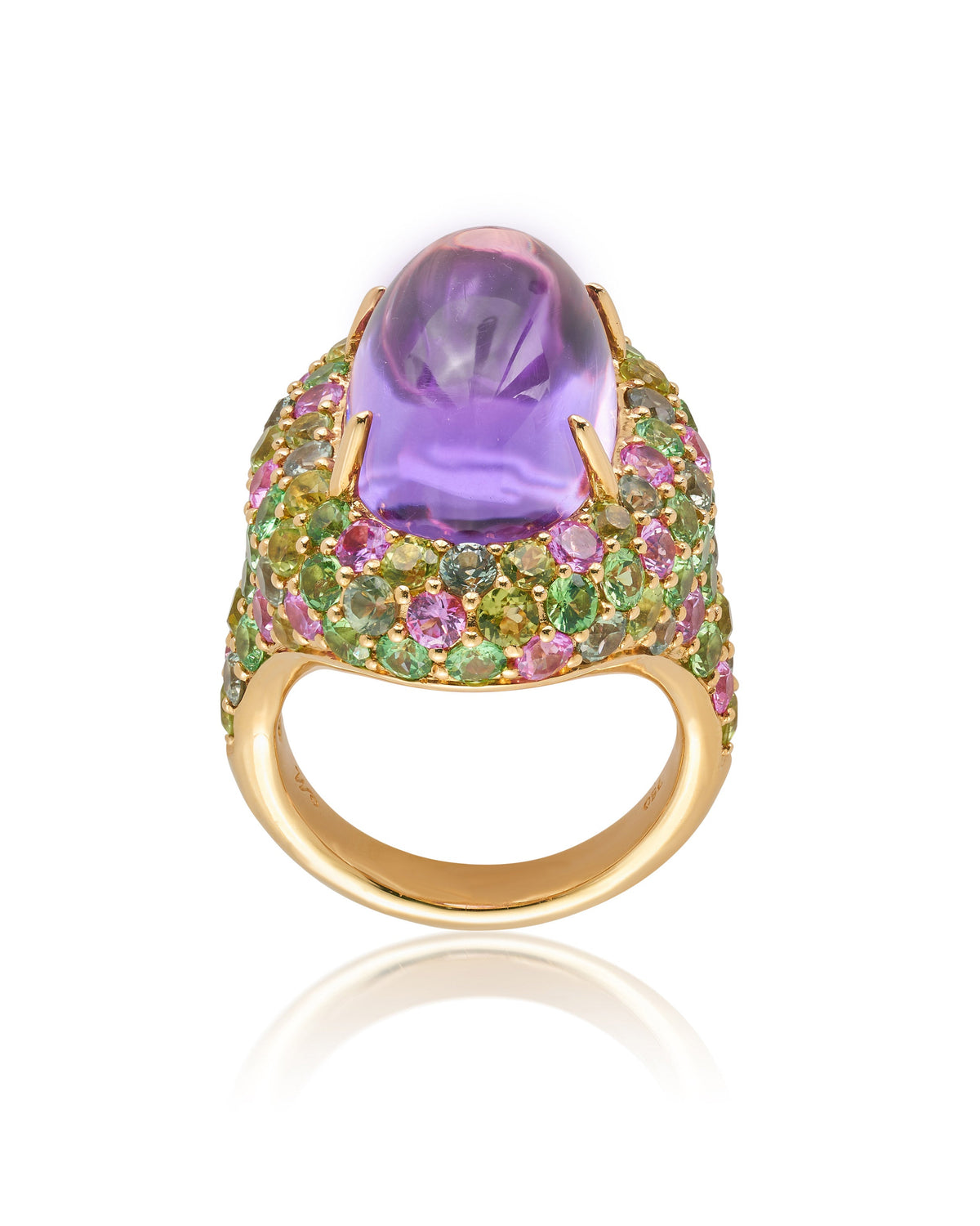Oval Marabella Rose de France Ring