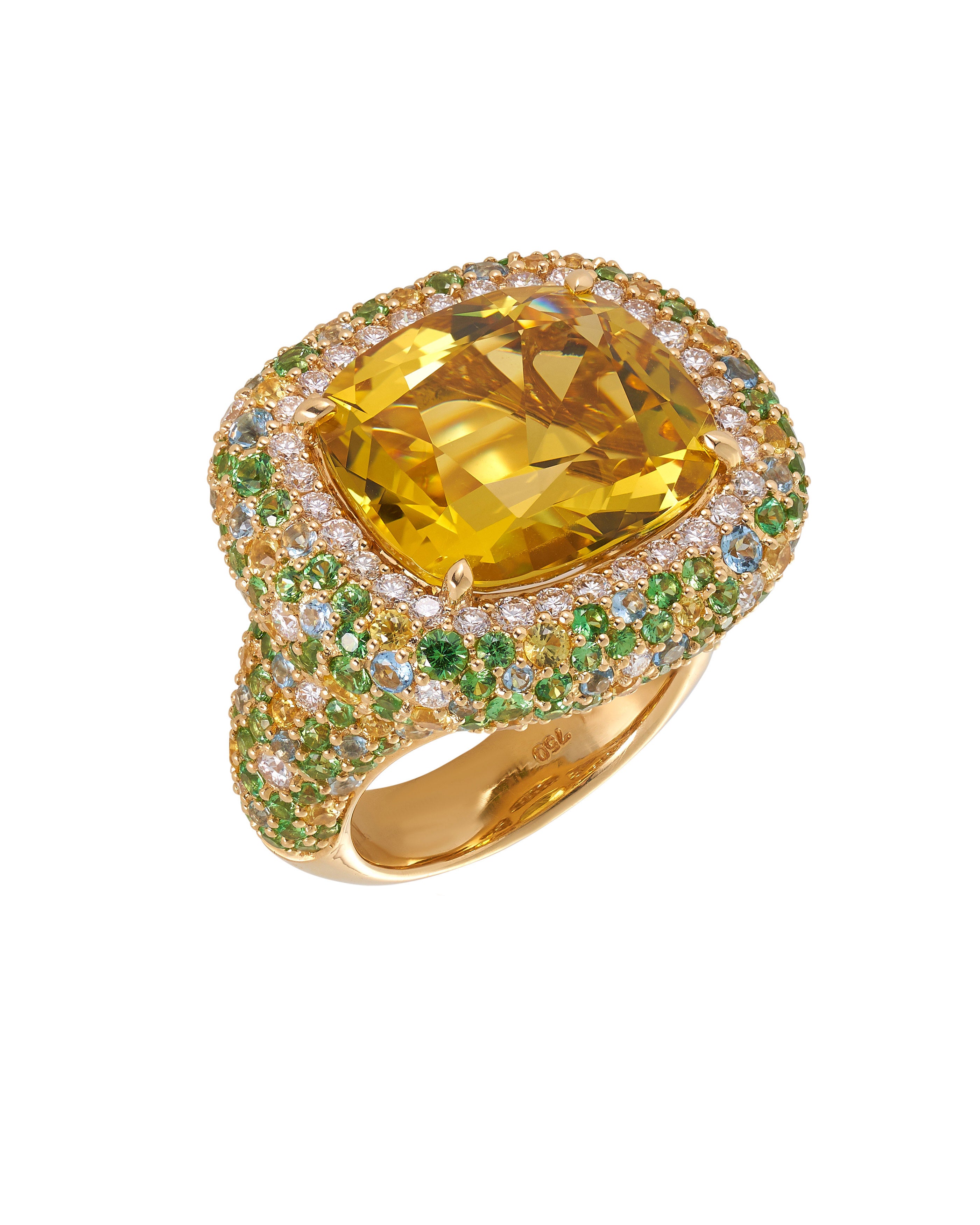 Yellow Beryl Ring