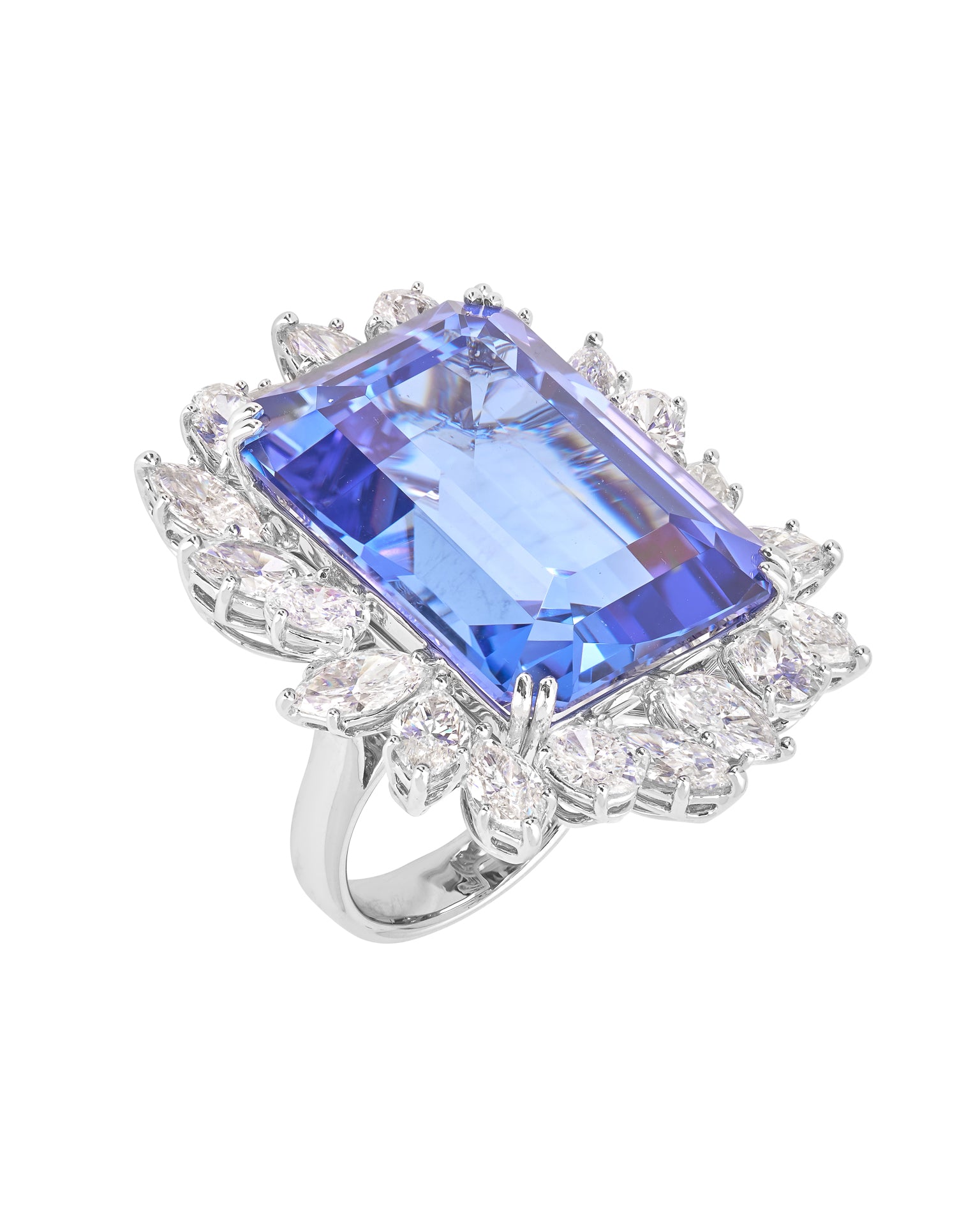 Tanzanite and Diamond Ring