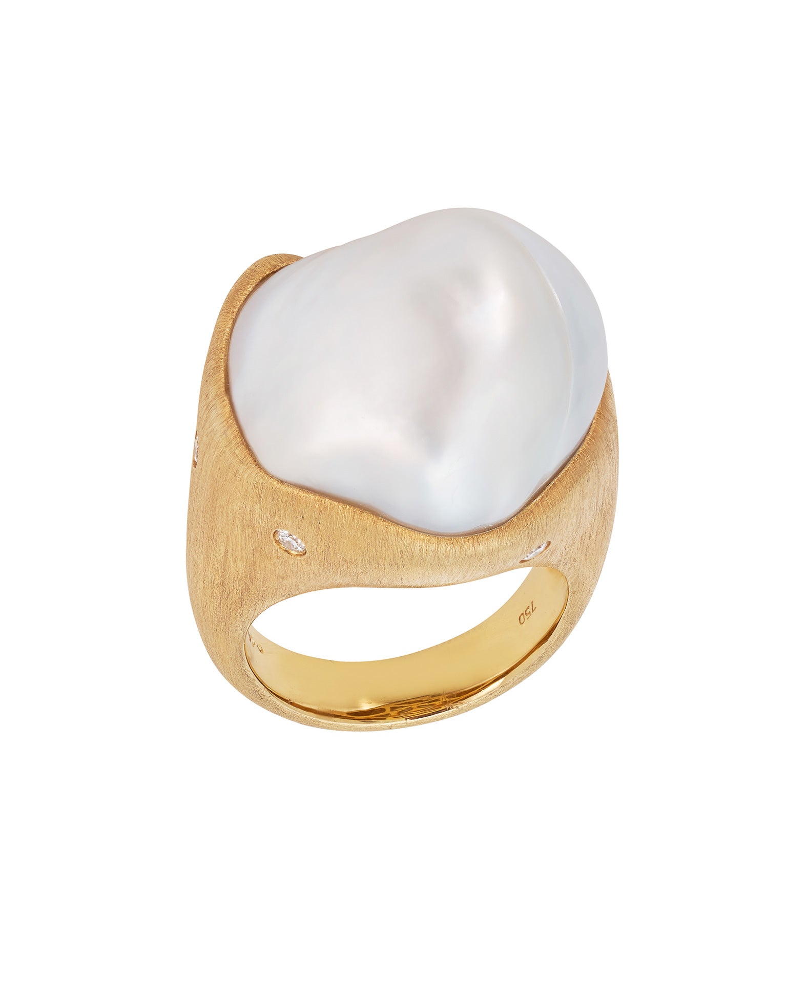 South Sea Pearl and Diamond Ring