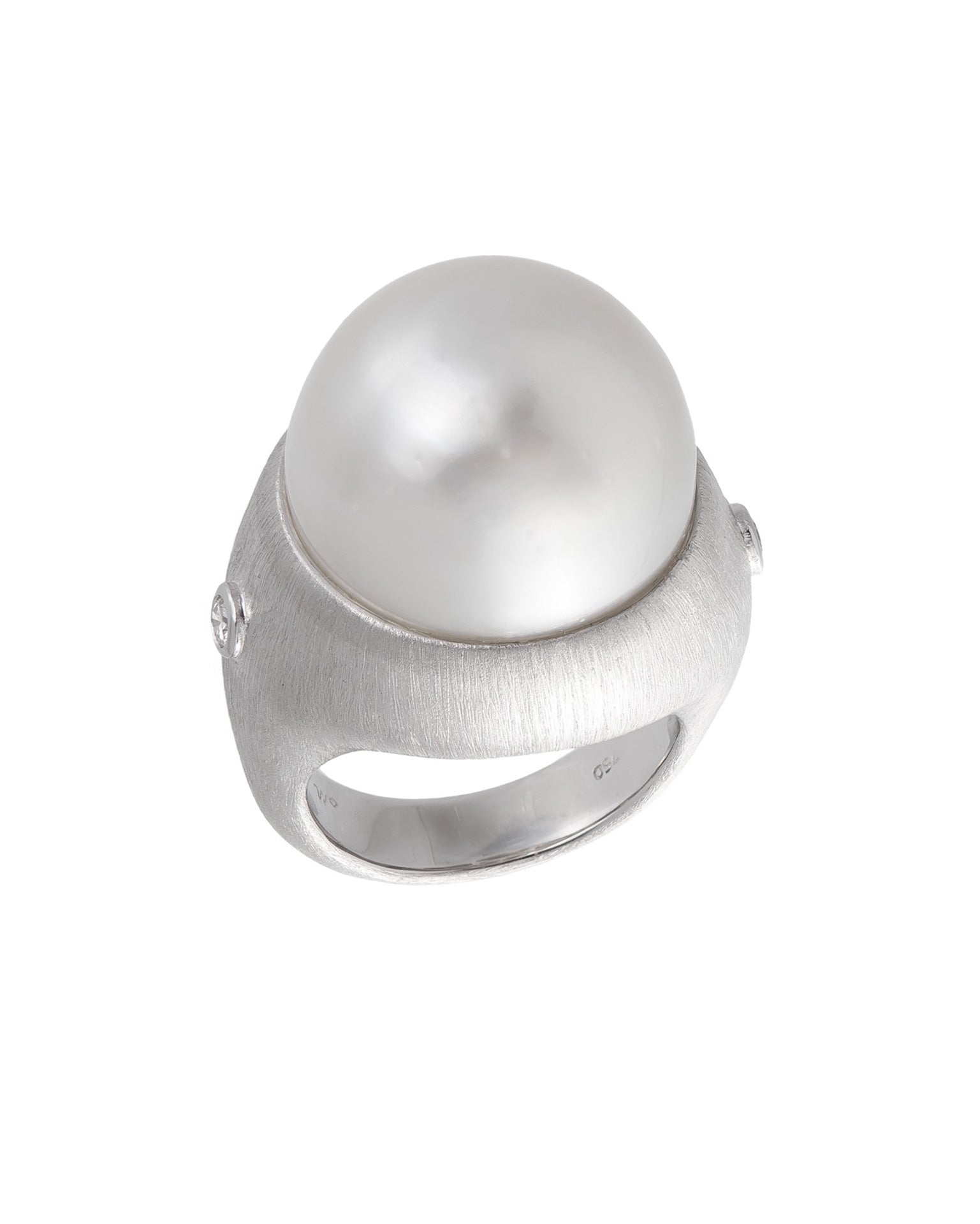 South Sea Pearl and Diamond Ring