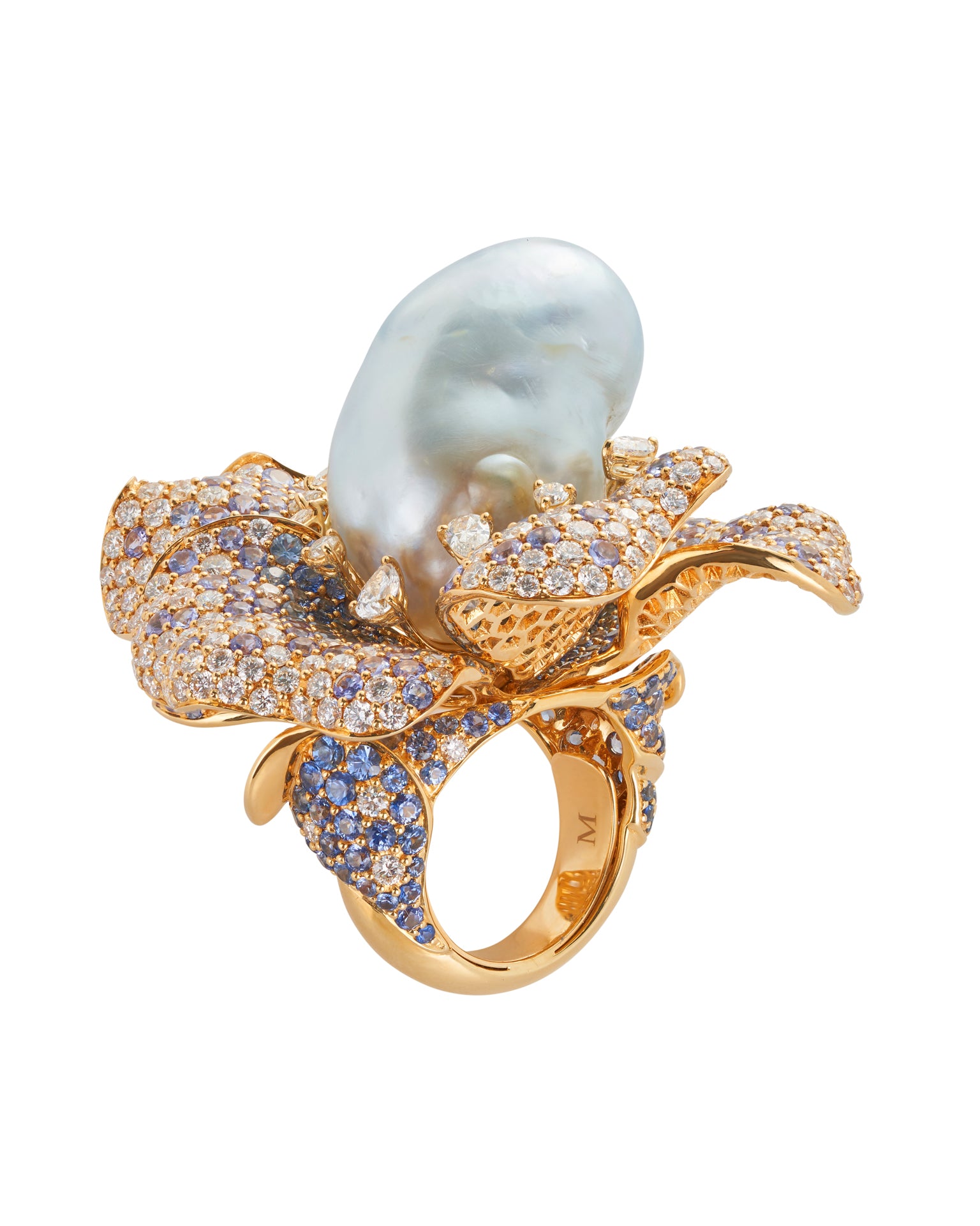 Twilight Bloom Pearl Ring
