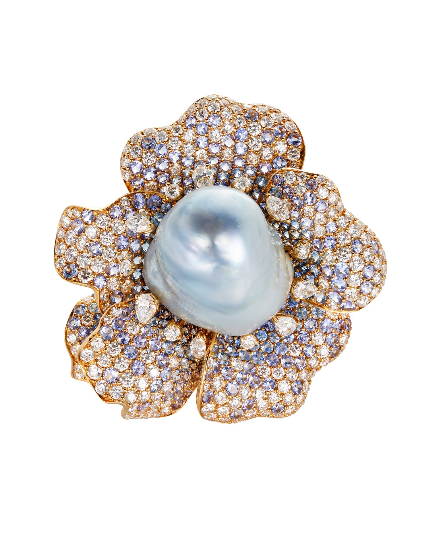 Twilight Bloom Pearl Ring