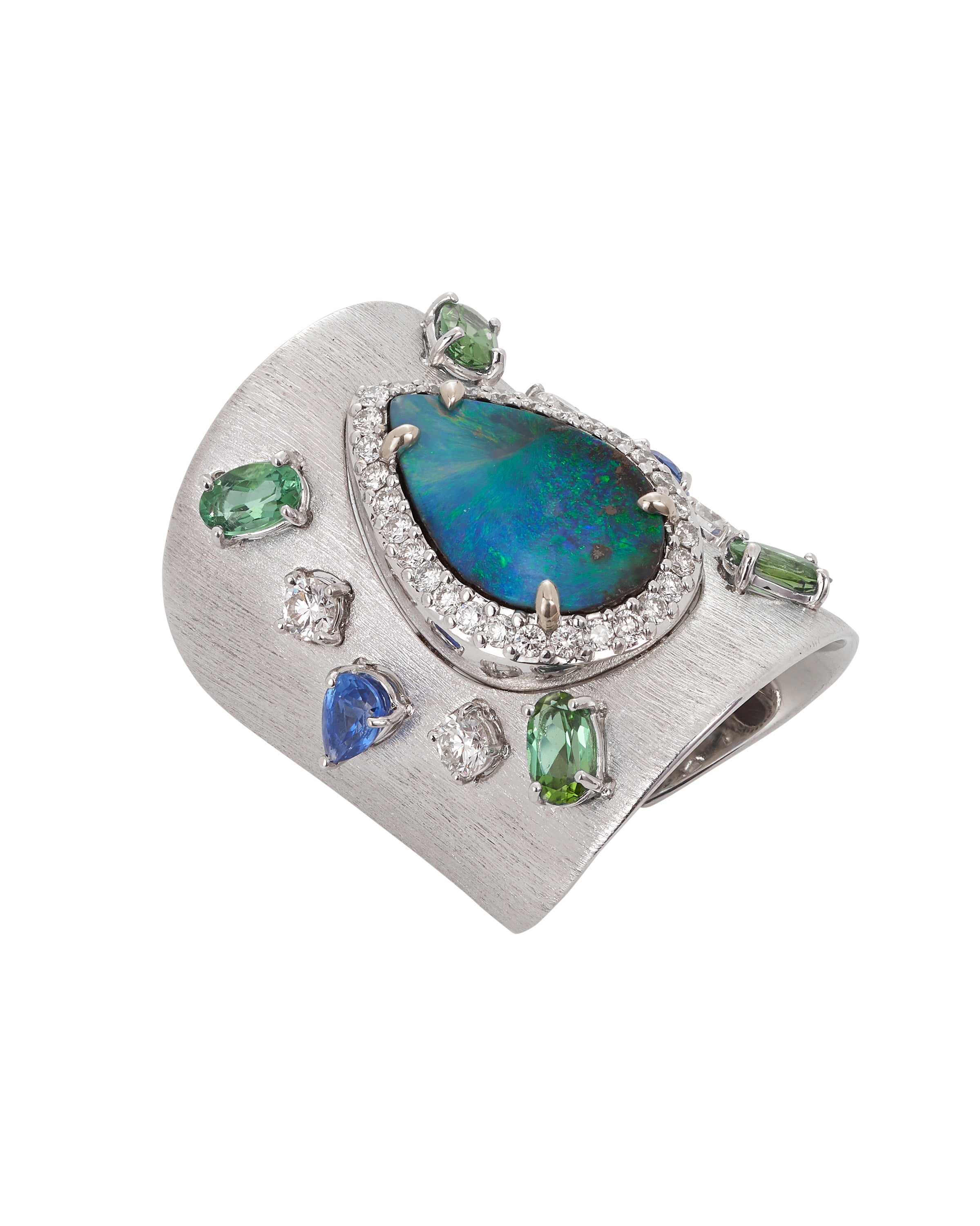 Azure Australian Opal Ring