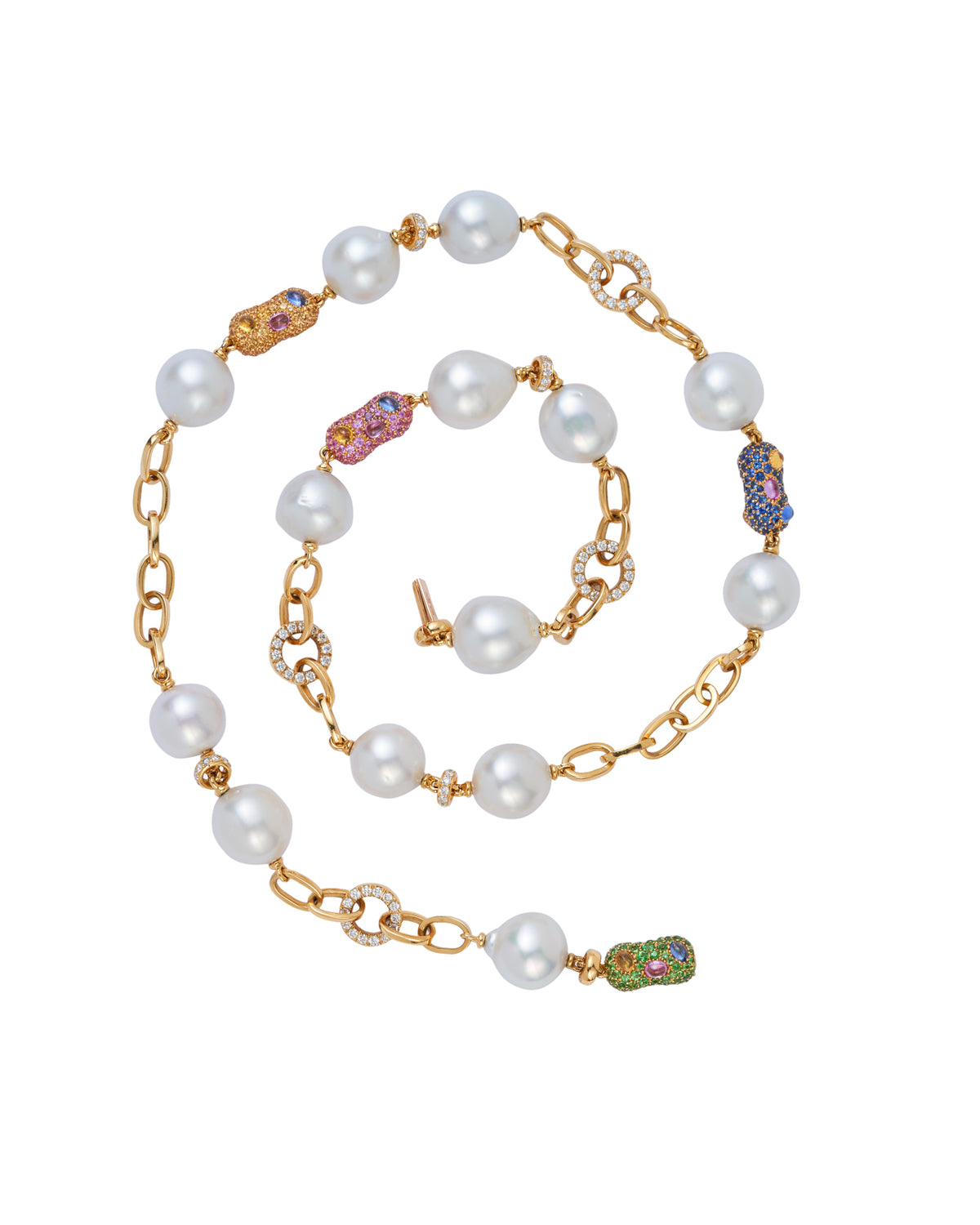 Tribal Chic Pearl Necklace
