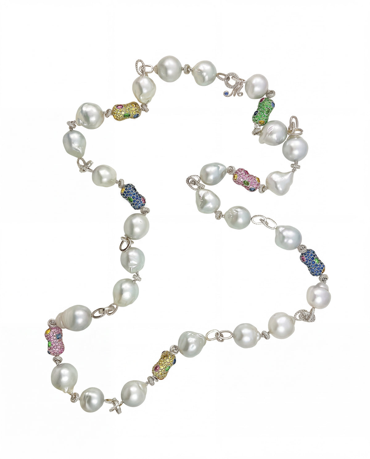 Tribal Chic Pearl Necklace