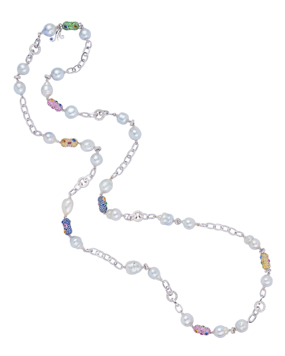 Tribal Chic Pearl Necklace