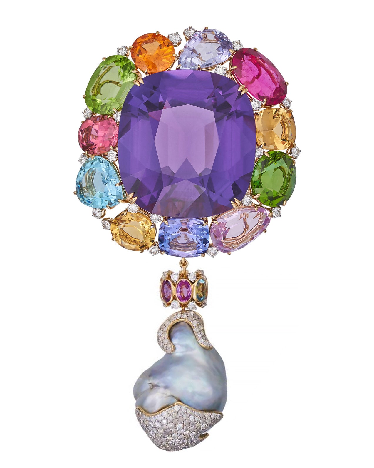 Empress Amethyst Brooch