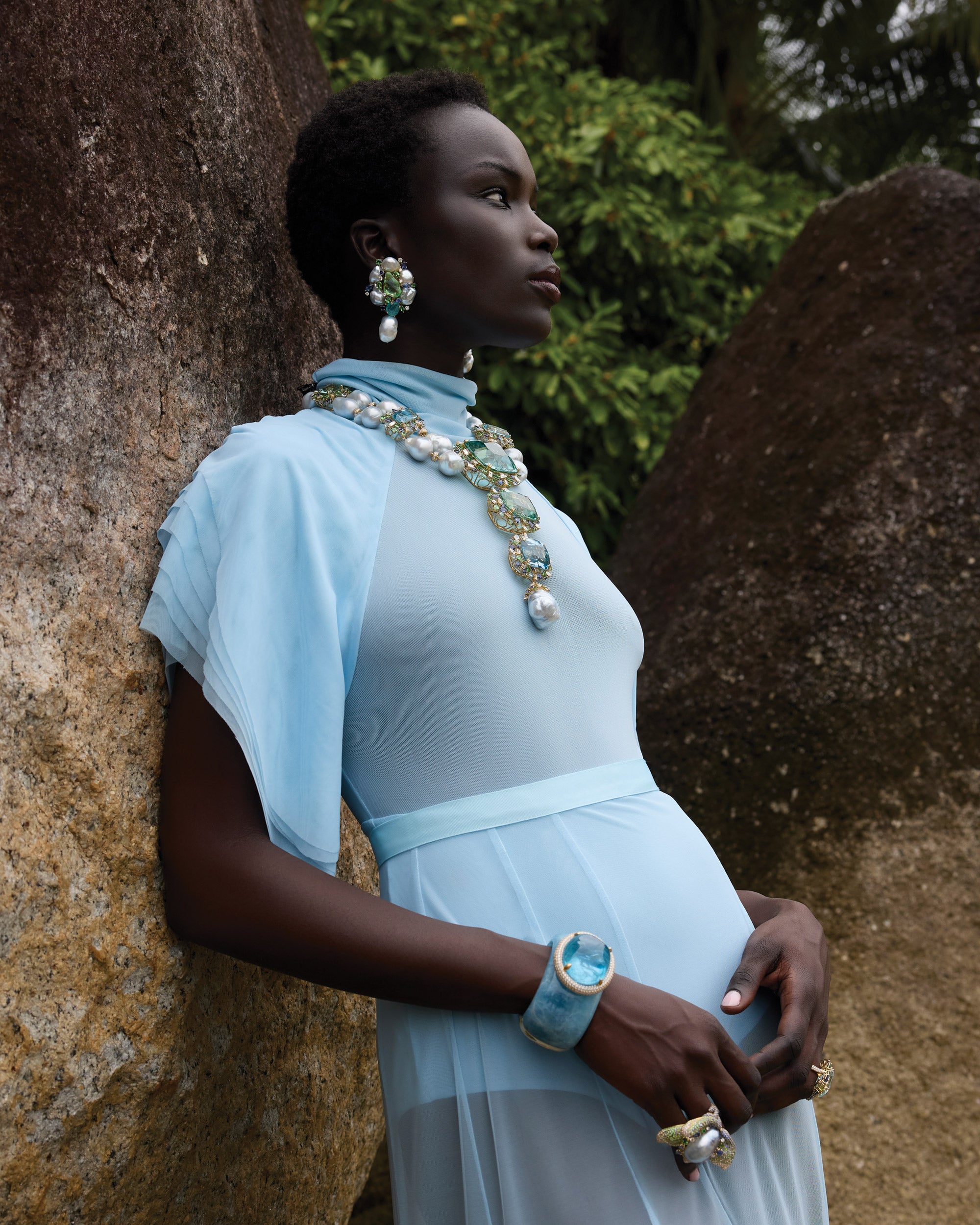 Marianas Aquamarine Cuff