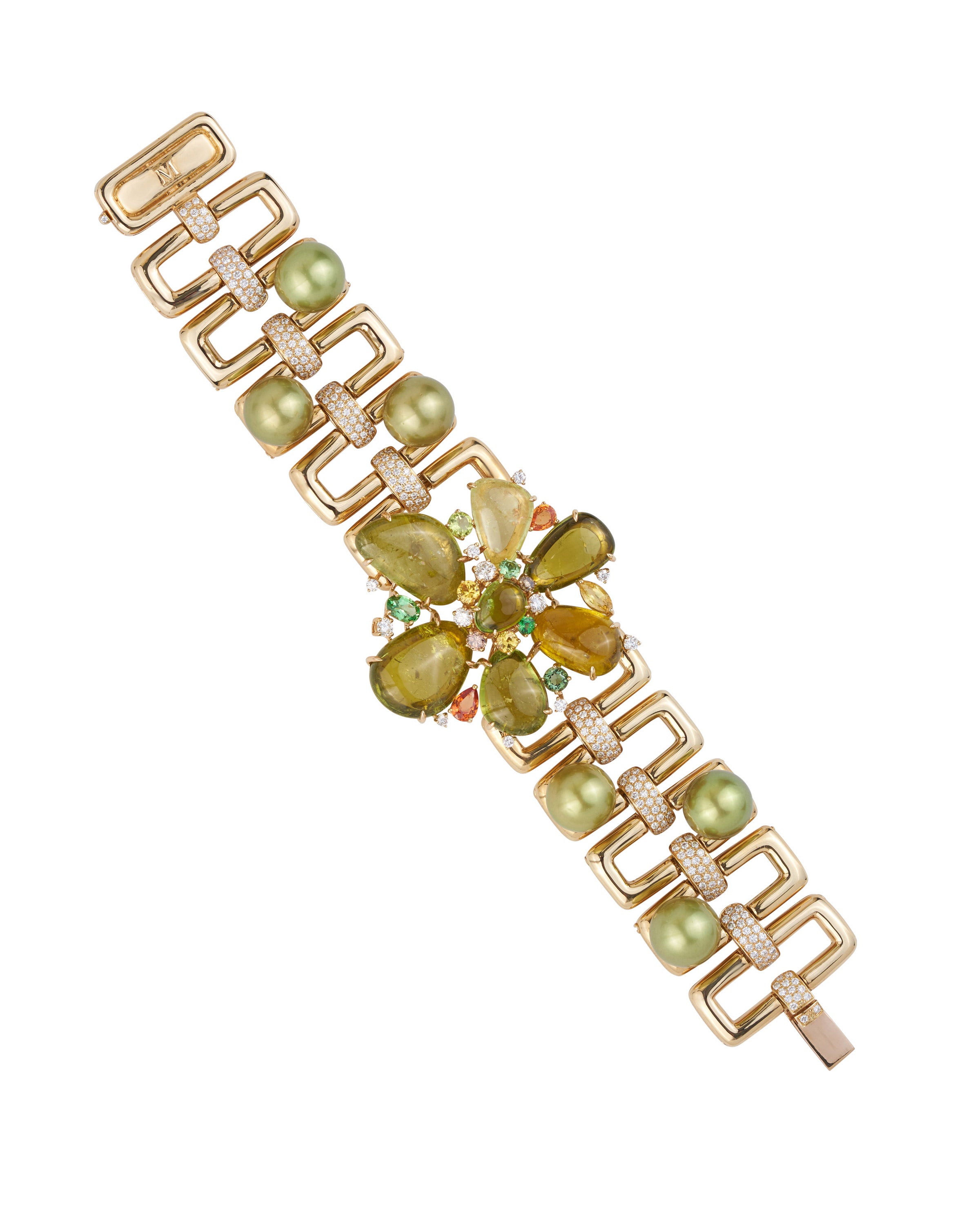 Paraiba Blossom Link Bracelet