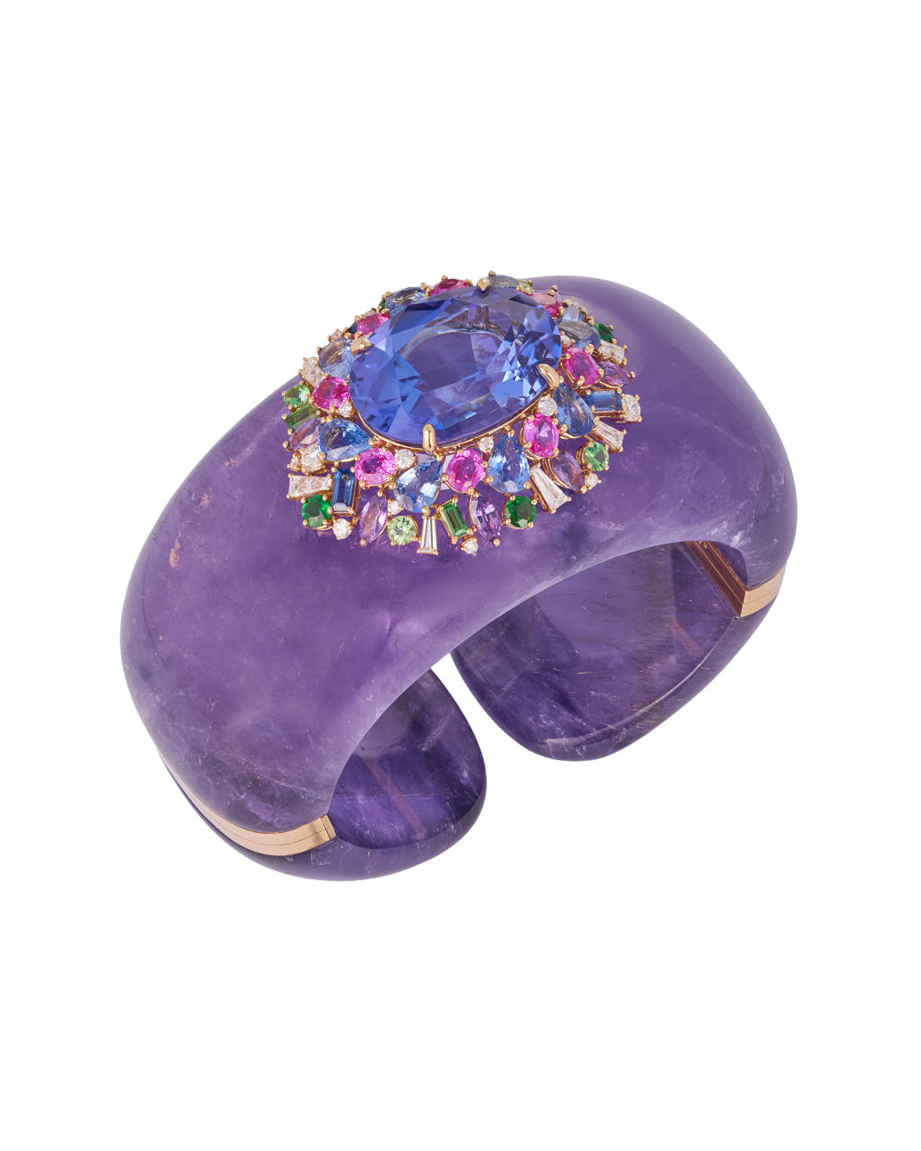 Coral Cay Tanzanite & Amethyst Cuff
