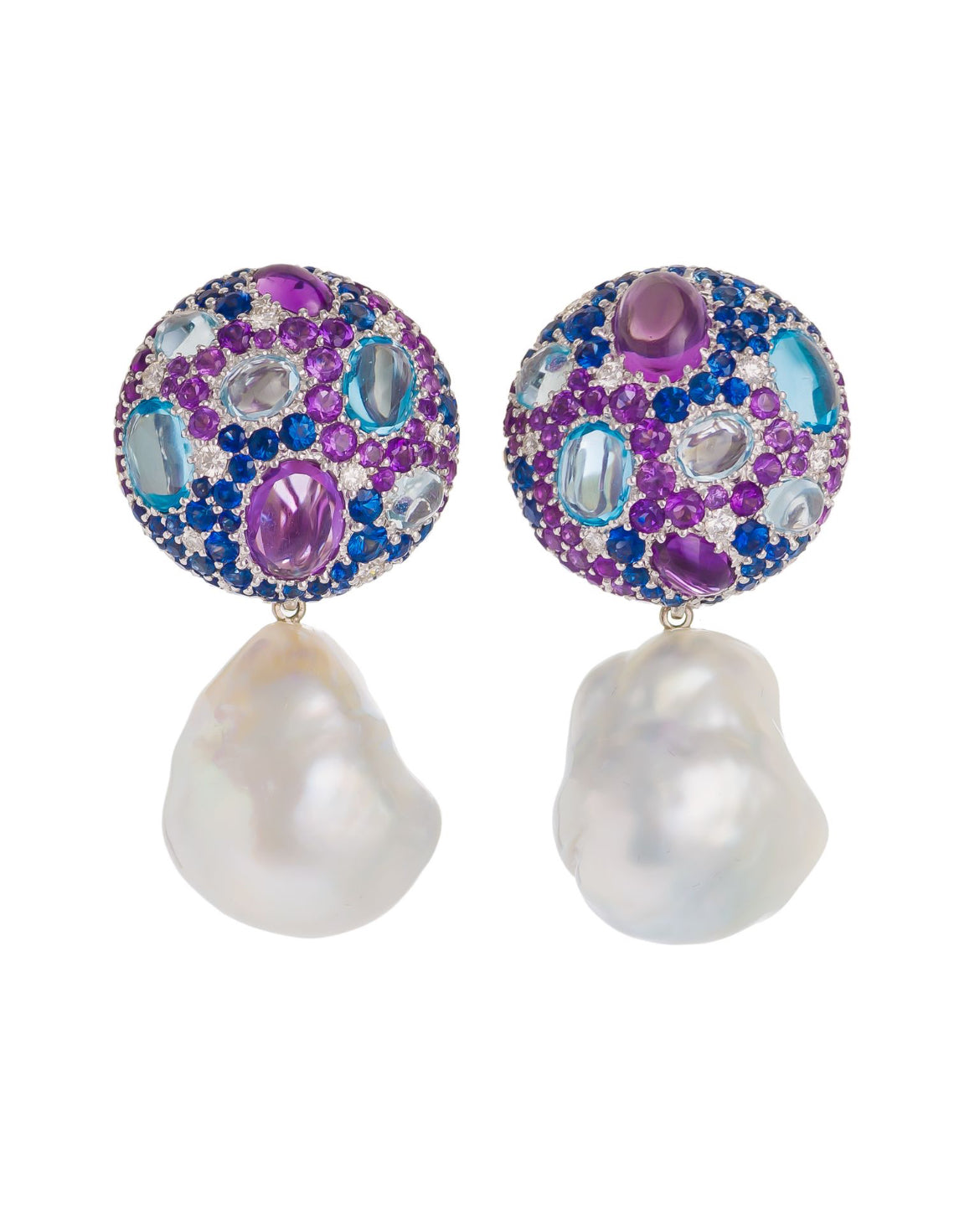 Cookie and South Sea Pearl Drop Earrings